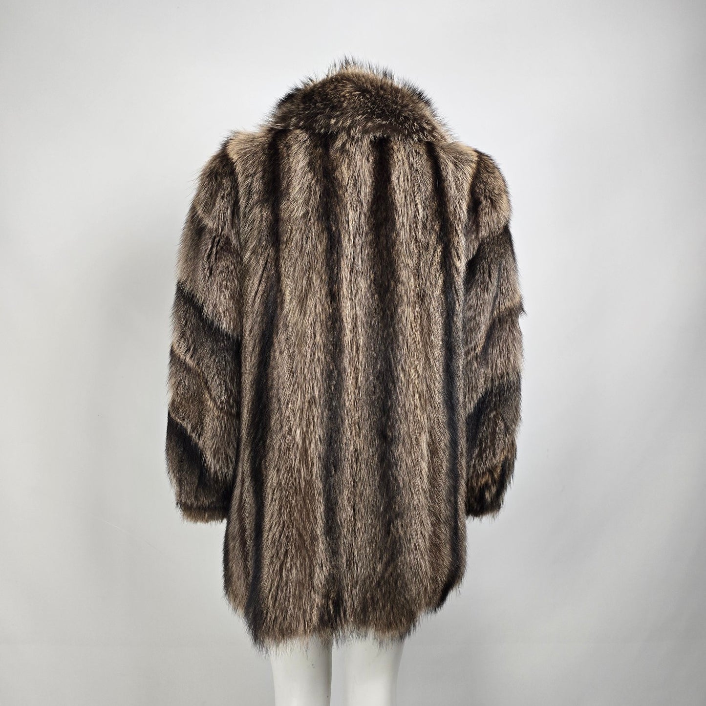 Vintage Hurtig Raccoon Fur Coat Jacket Size M/L
