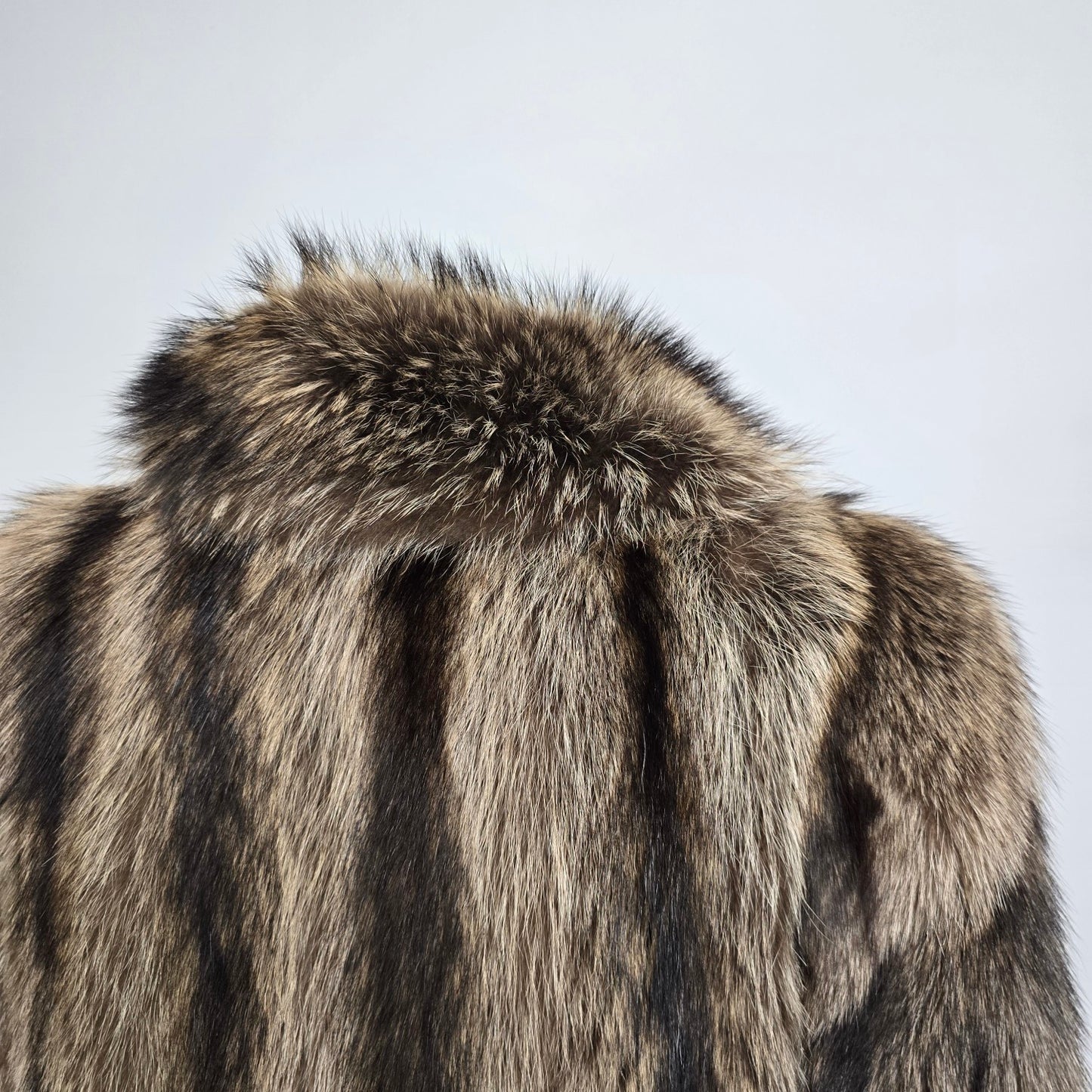 Vintage Hurtig Raccoon Fur Coat Jacket Size M/L