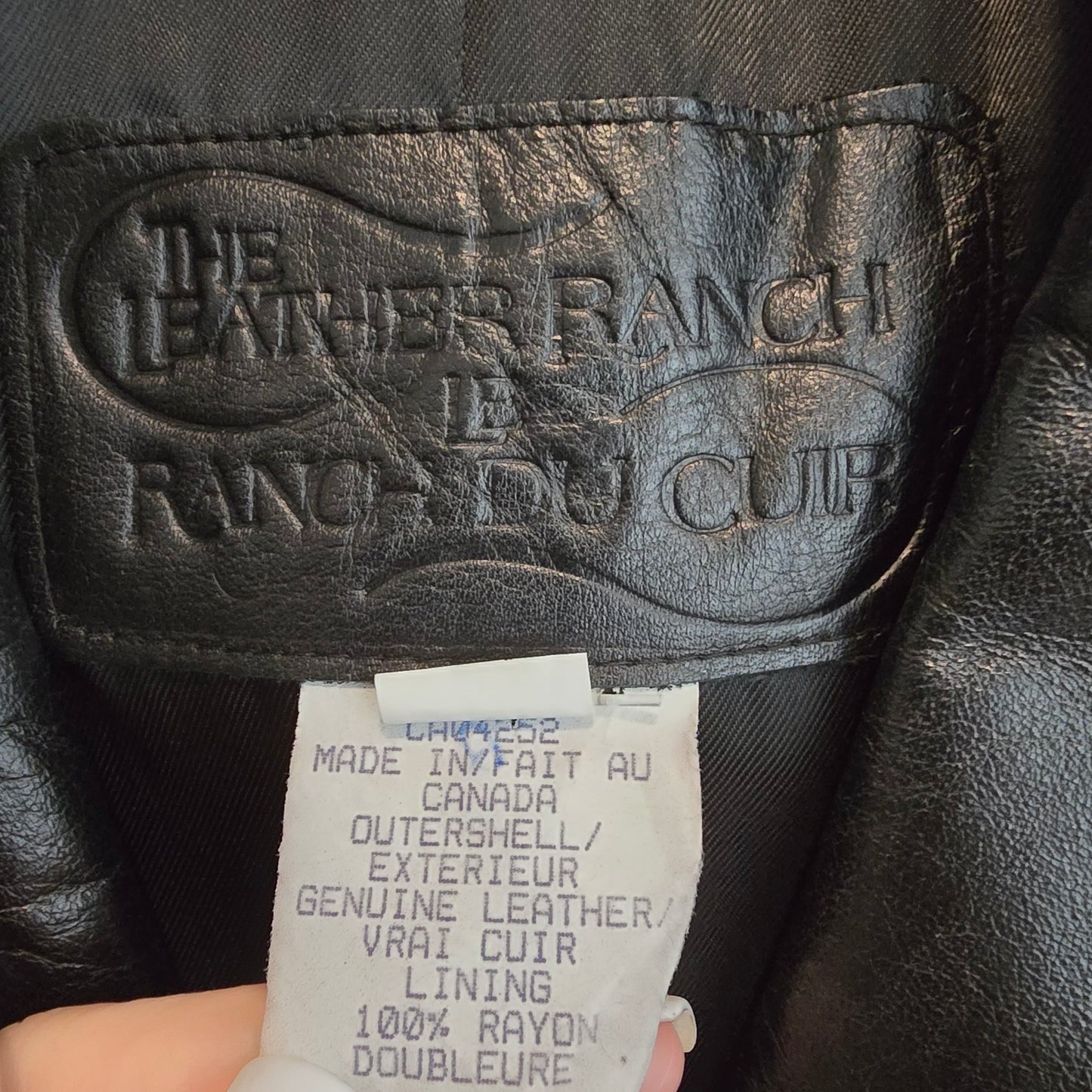 Vintage The Leather Rack Black Long Jacket Size M/L