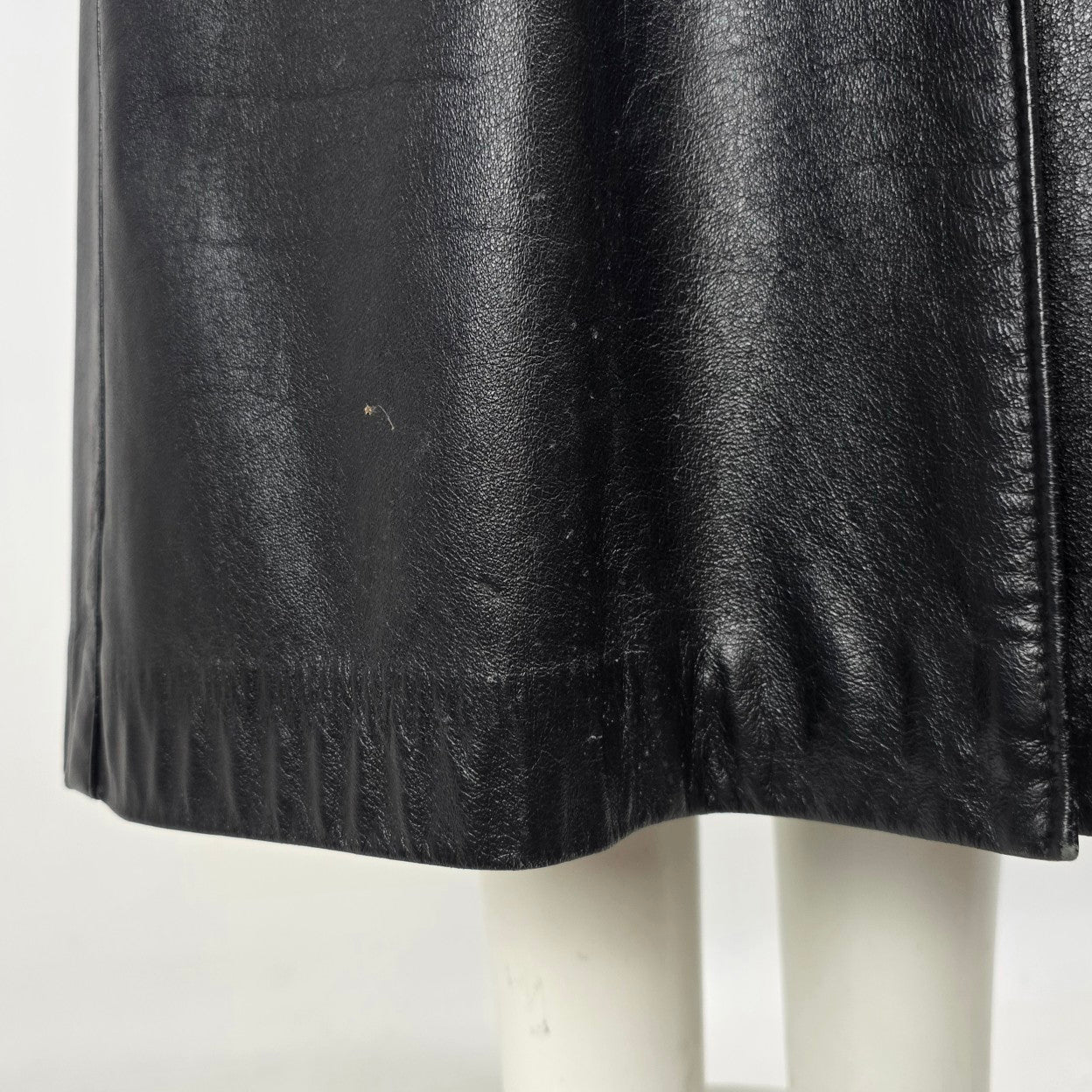 Vintage The Leather Rack Black Long Jacket Size M/L
