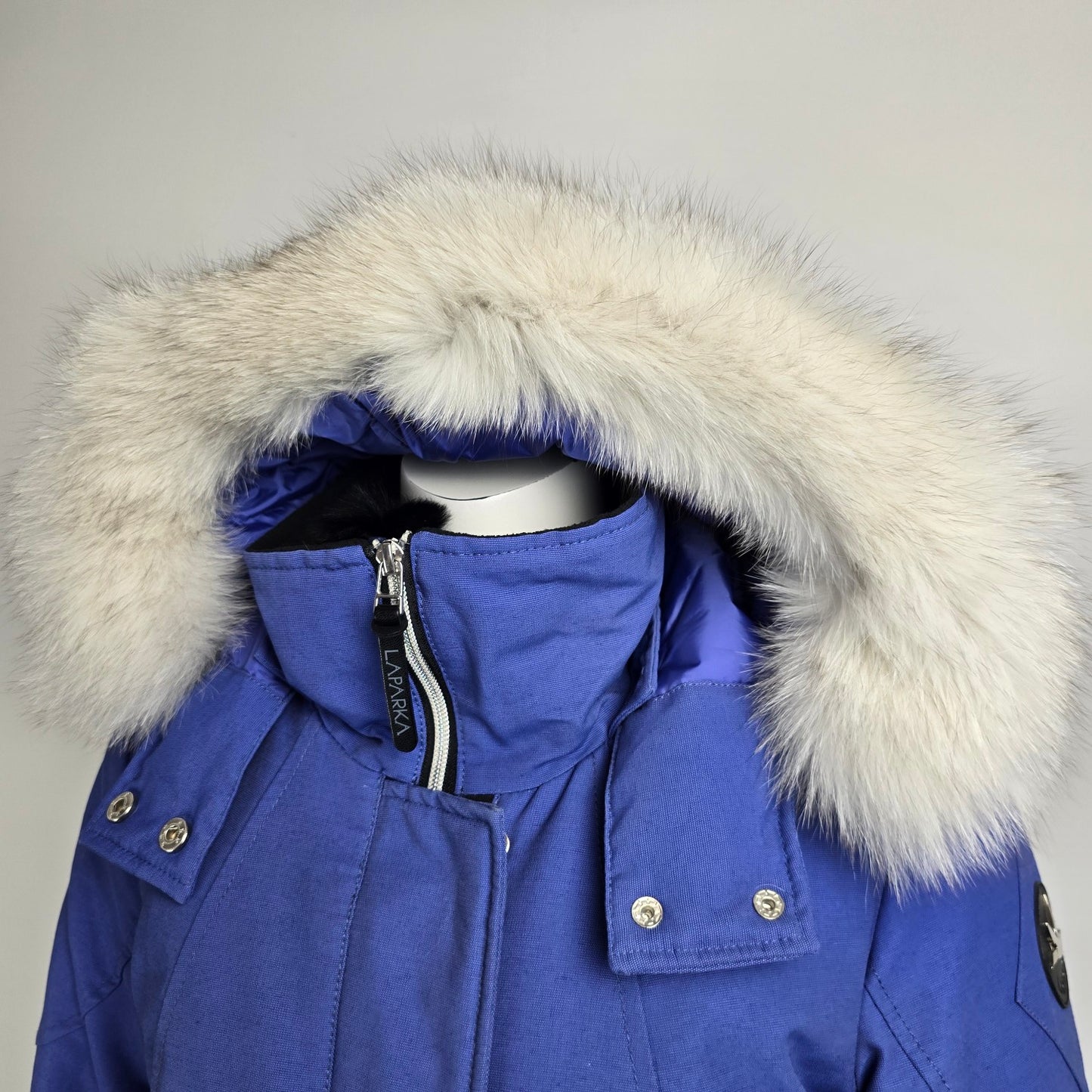 Laparka by Lundstrom Blue Down Filled Long Coat Size M