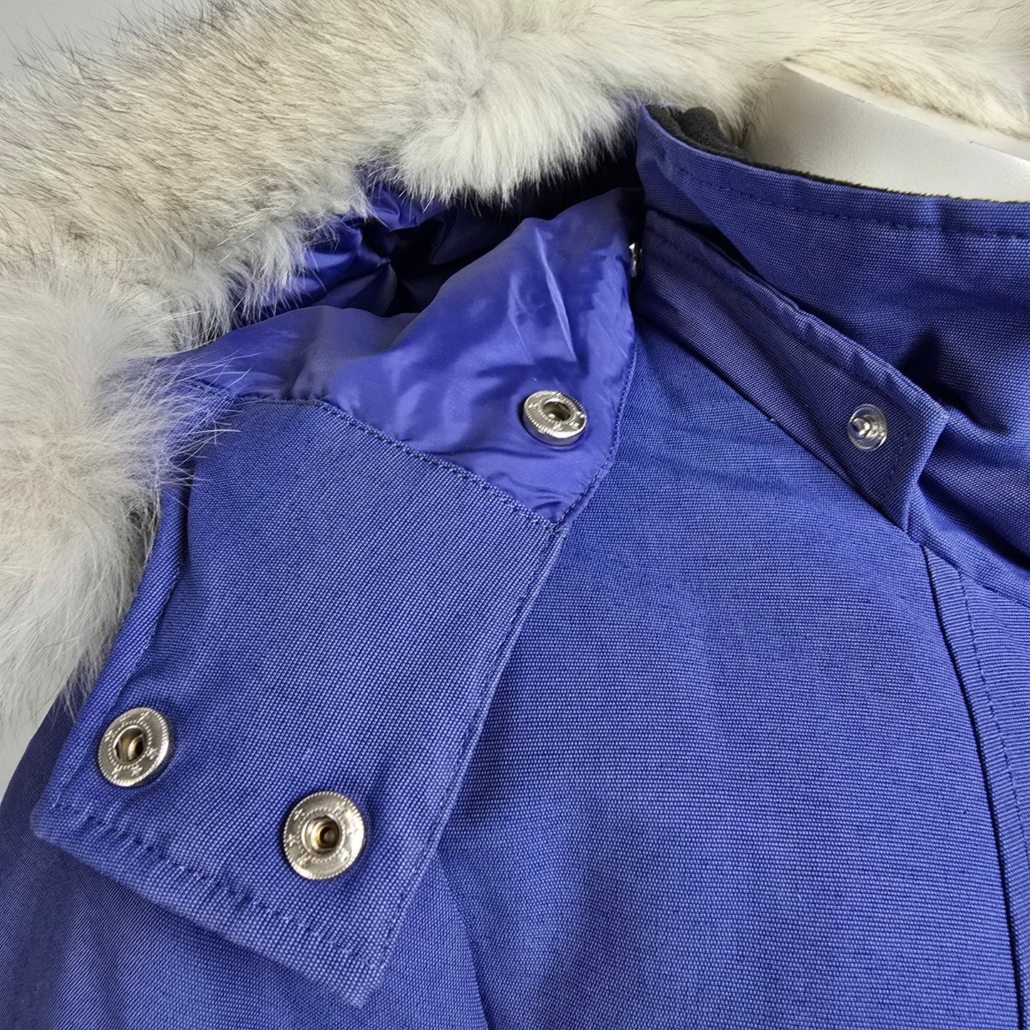 Laparka by Lundstrom Blue Down Filled Long Coat Size M