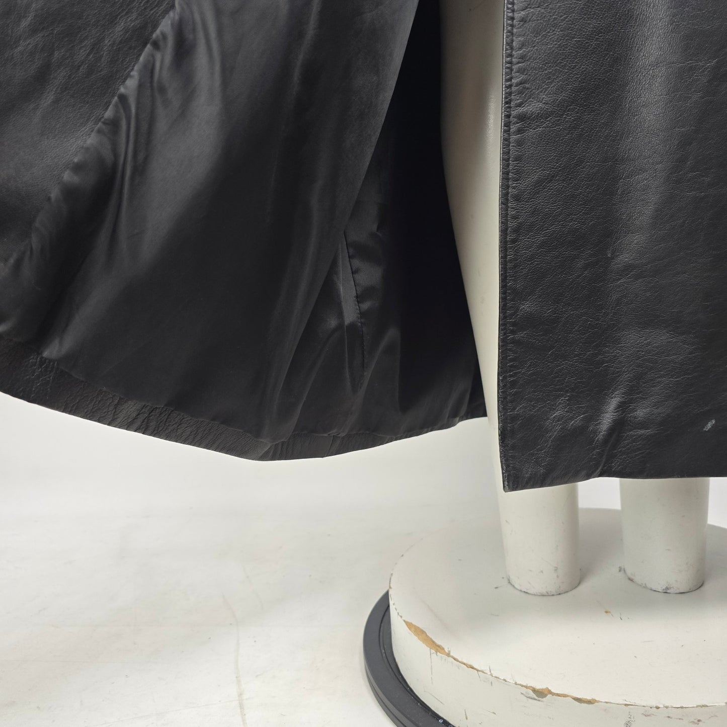 Boutique Of Leathers Black Black Long Coat Size M/L
