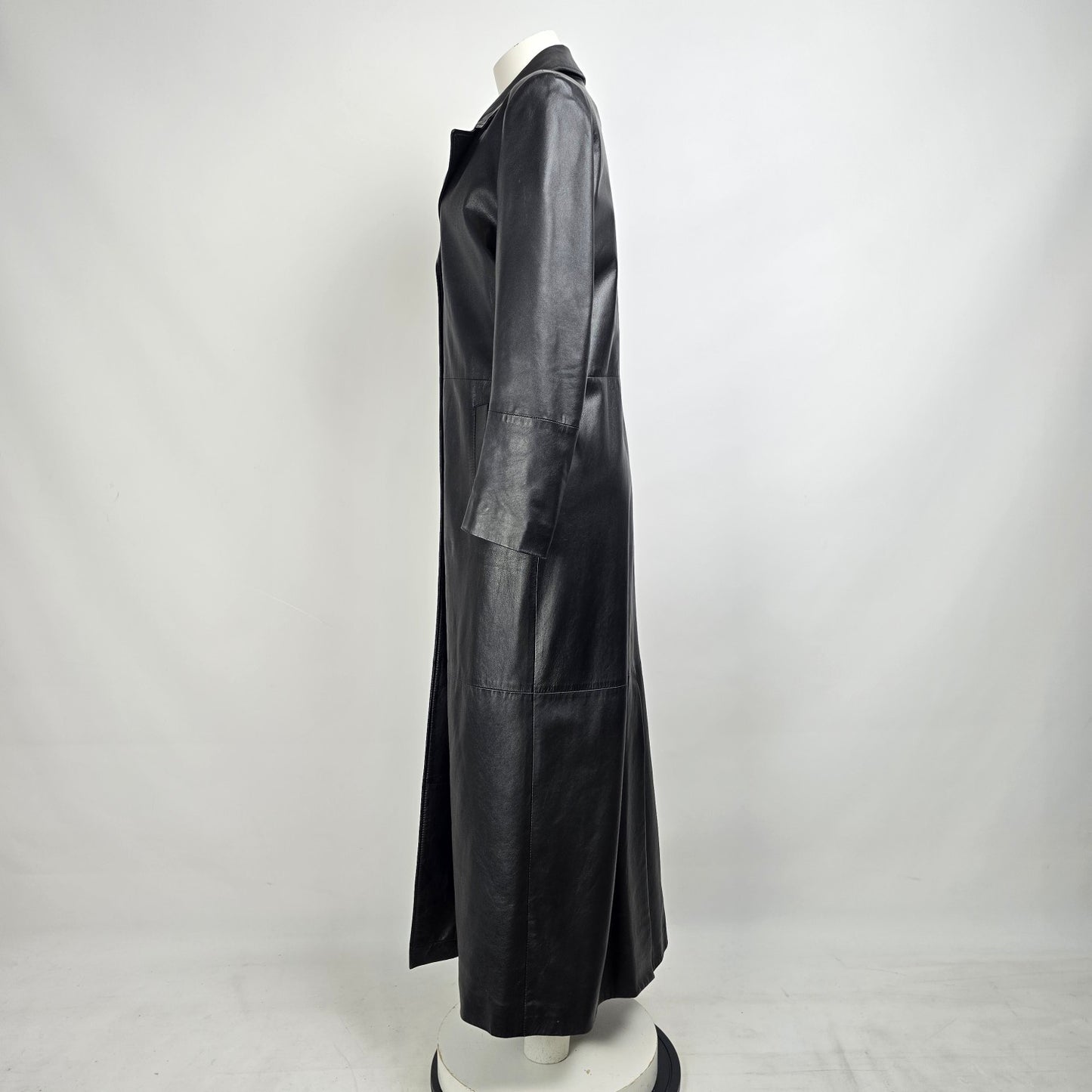 Boutique Of Leathers Black Black Long Coat Size M/L