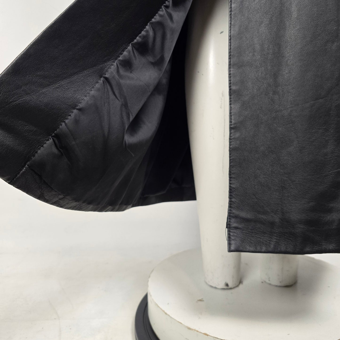 Boutique Of Leathers Black Black Long Coat Size M/L