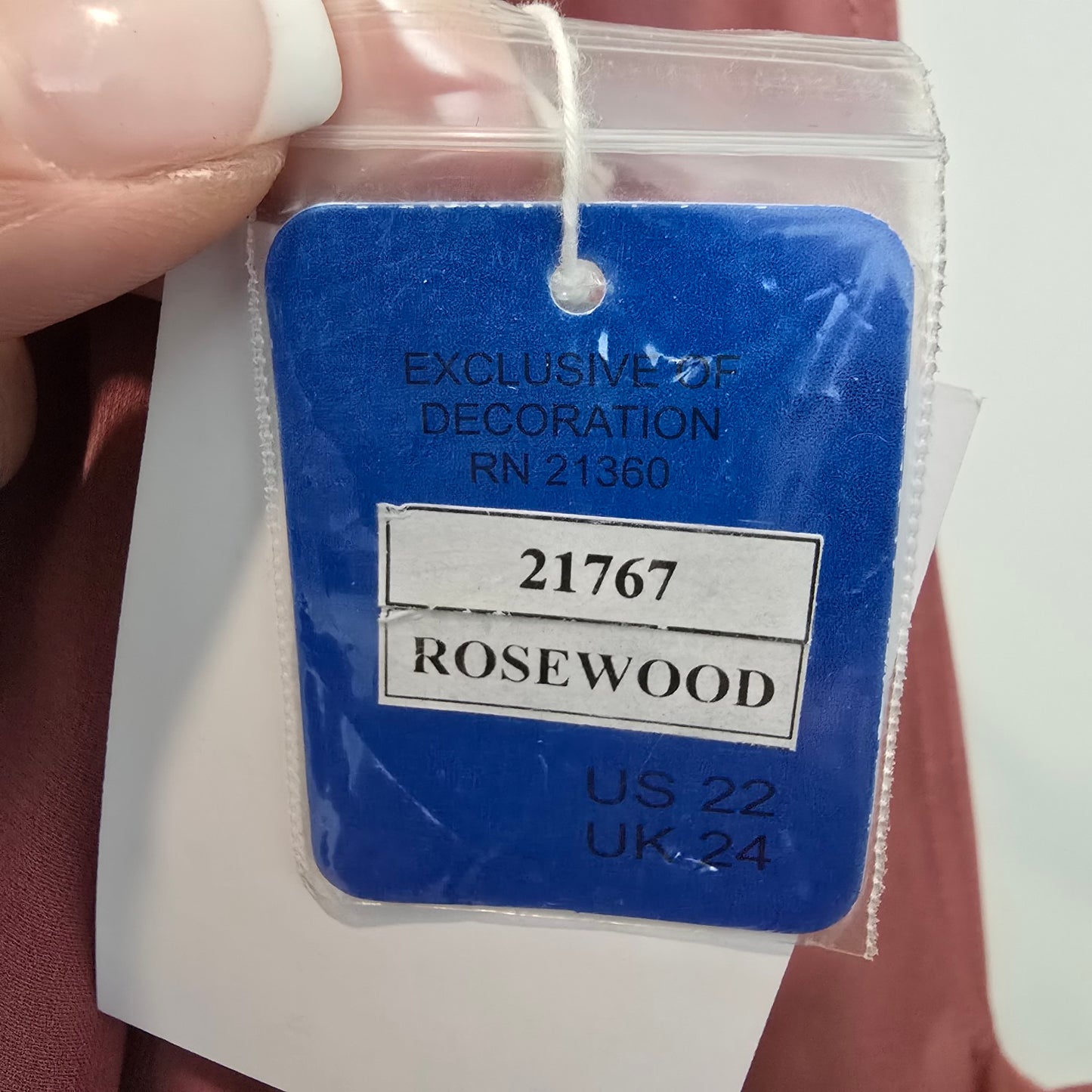 Morilee Rosewood Bridesmaids Event Dress Size 22 Style 21767