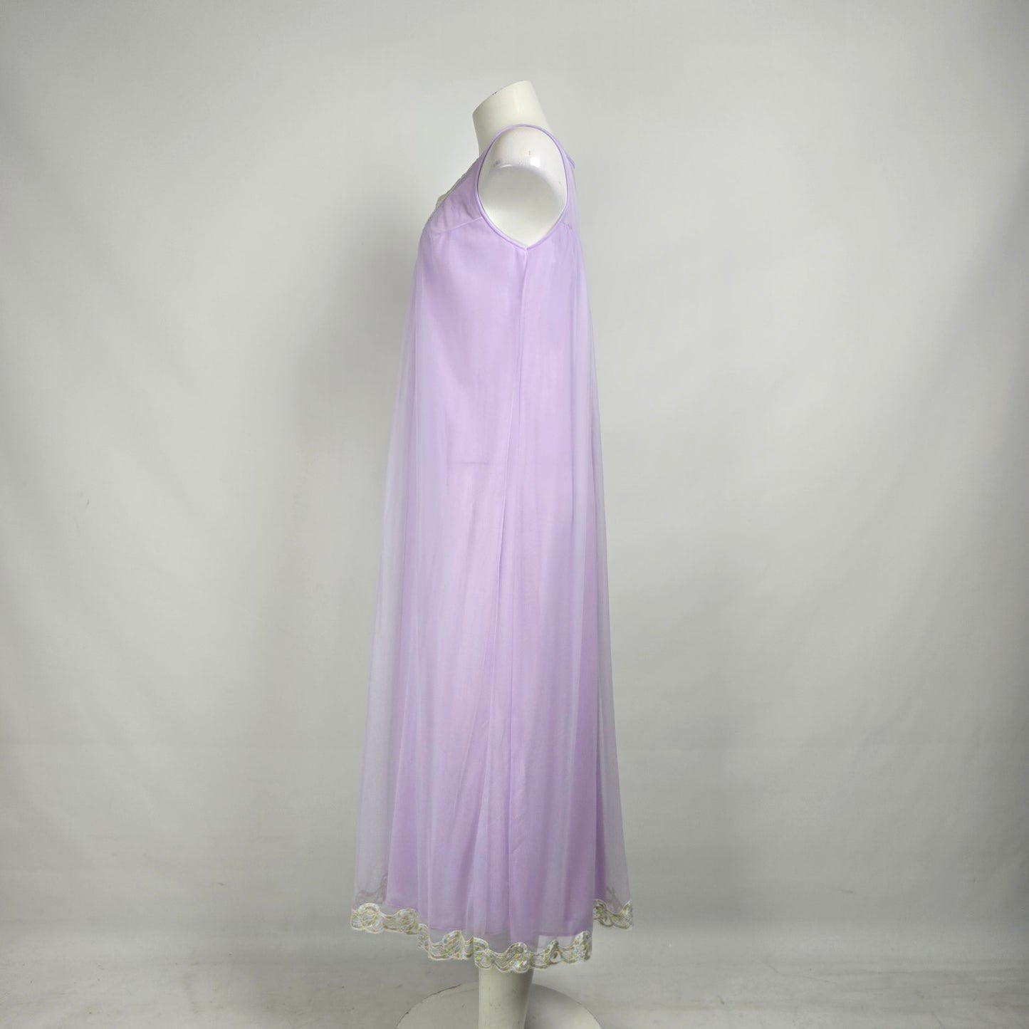 Vintage Louis Jean Purple Lingerie Slip Dress Size M