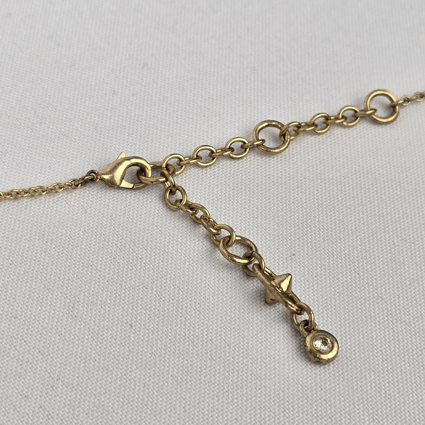 Cabi Gold Tone Pendant Chain Necklace
