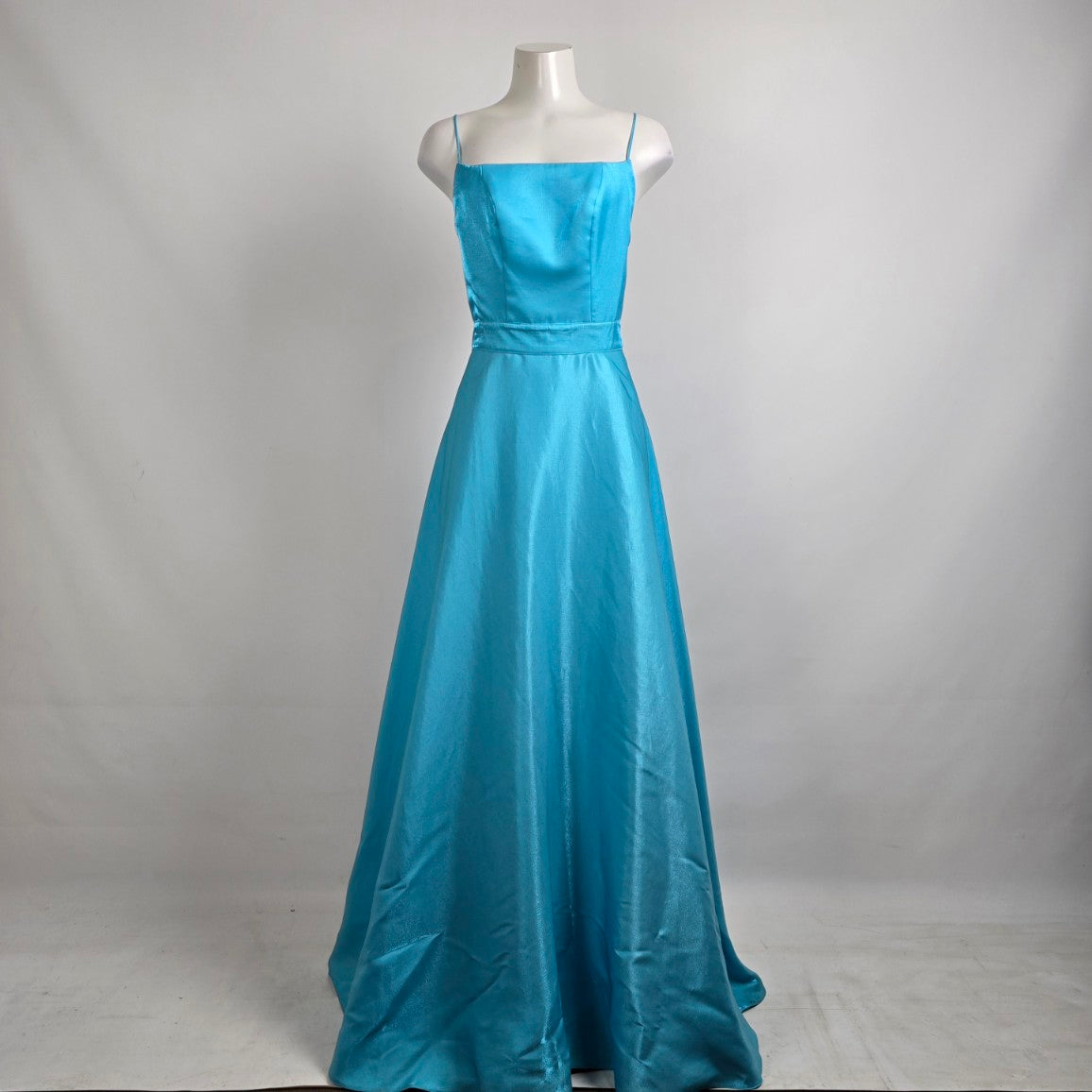 Blue Metallic Open Back Grad Event Gown Size XS/S