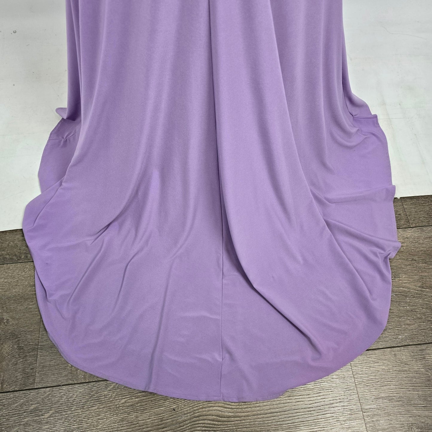 Lucci Lu Purple & White Beaded Grad Eventwear Gown Size 8