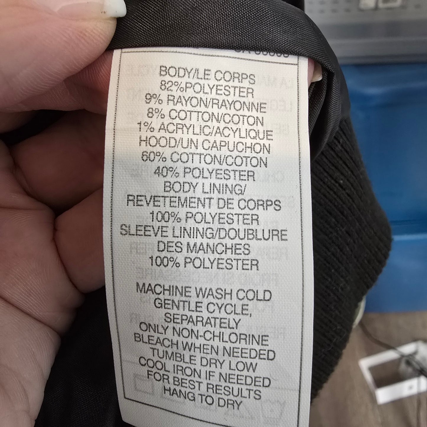 Emp Cyre Black Floral Quilted Hooded Jacket Size XL