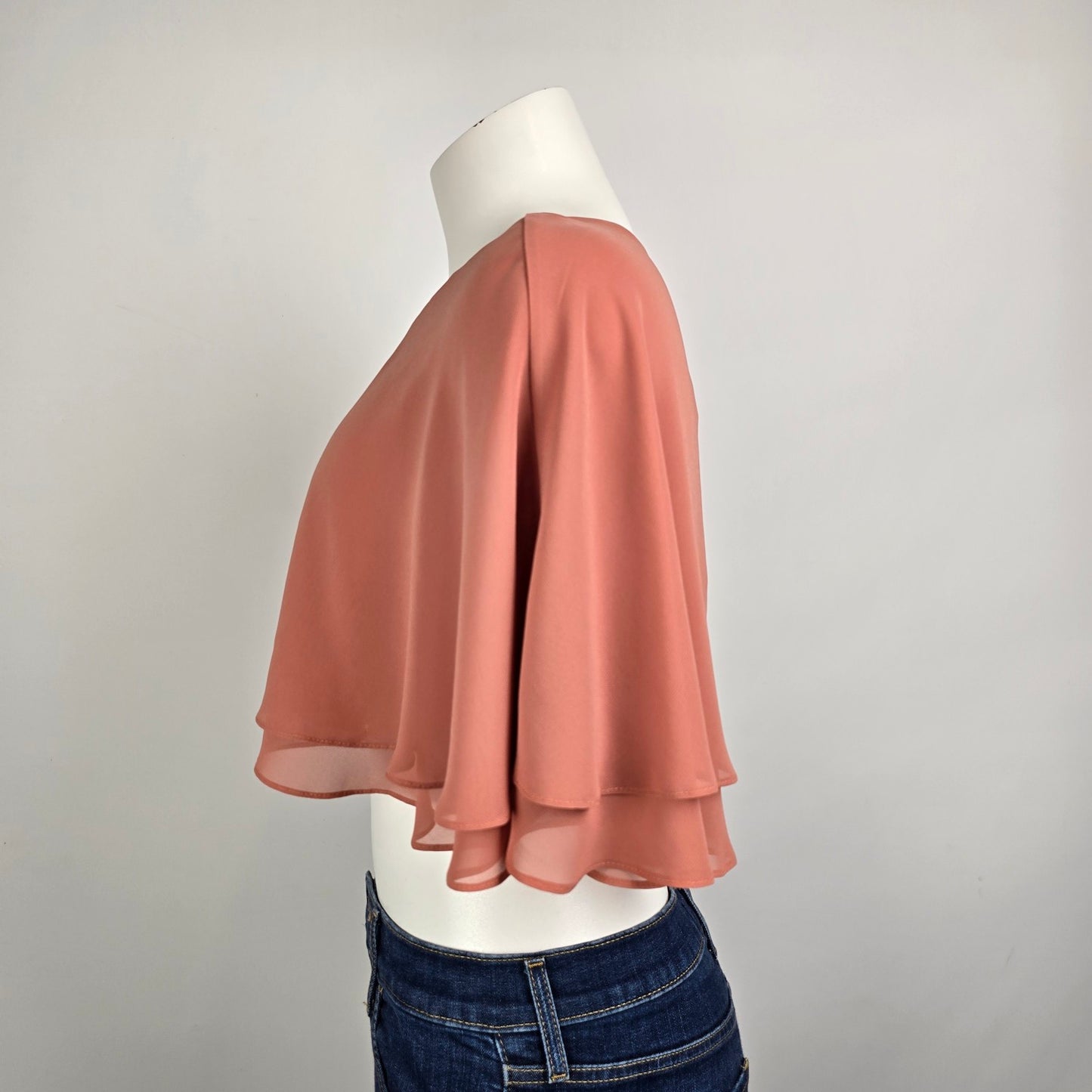 Morilee Spice Chiffon Eventwear Cape Cardigan One Size
