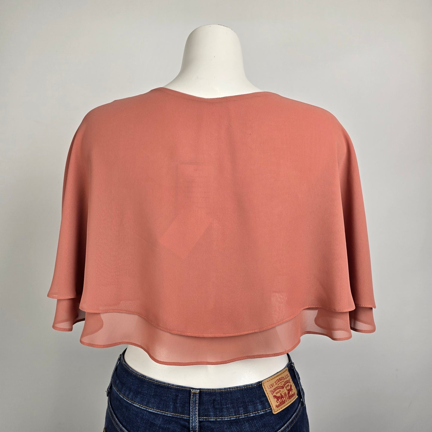 Morilee Spice Chiffon Eventwear Cape Cardigan One Size