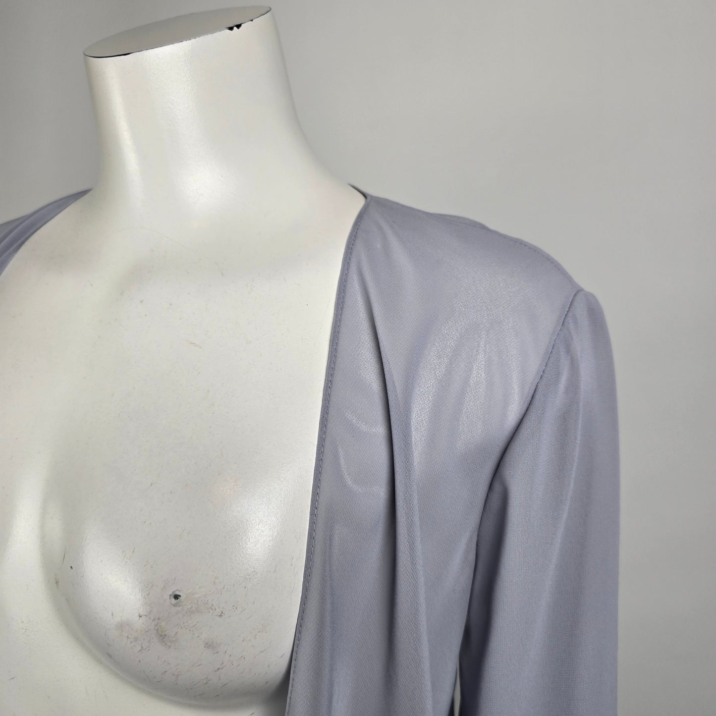 Morilee Dove Grey Chiffon Eventwear Cardigan Size 10