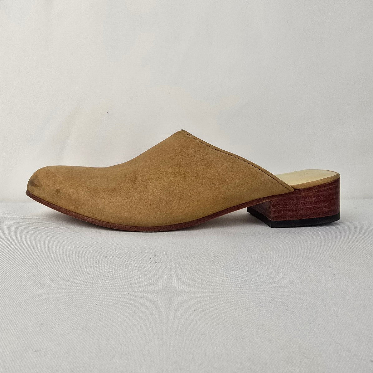 Nisolo Brown Leather Mule Shoes Size 9