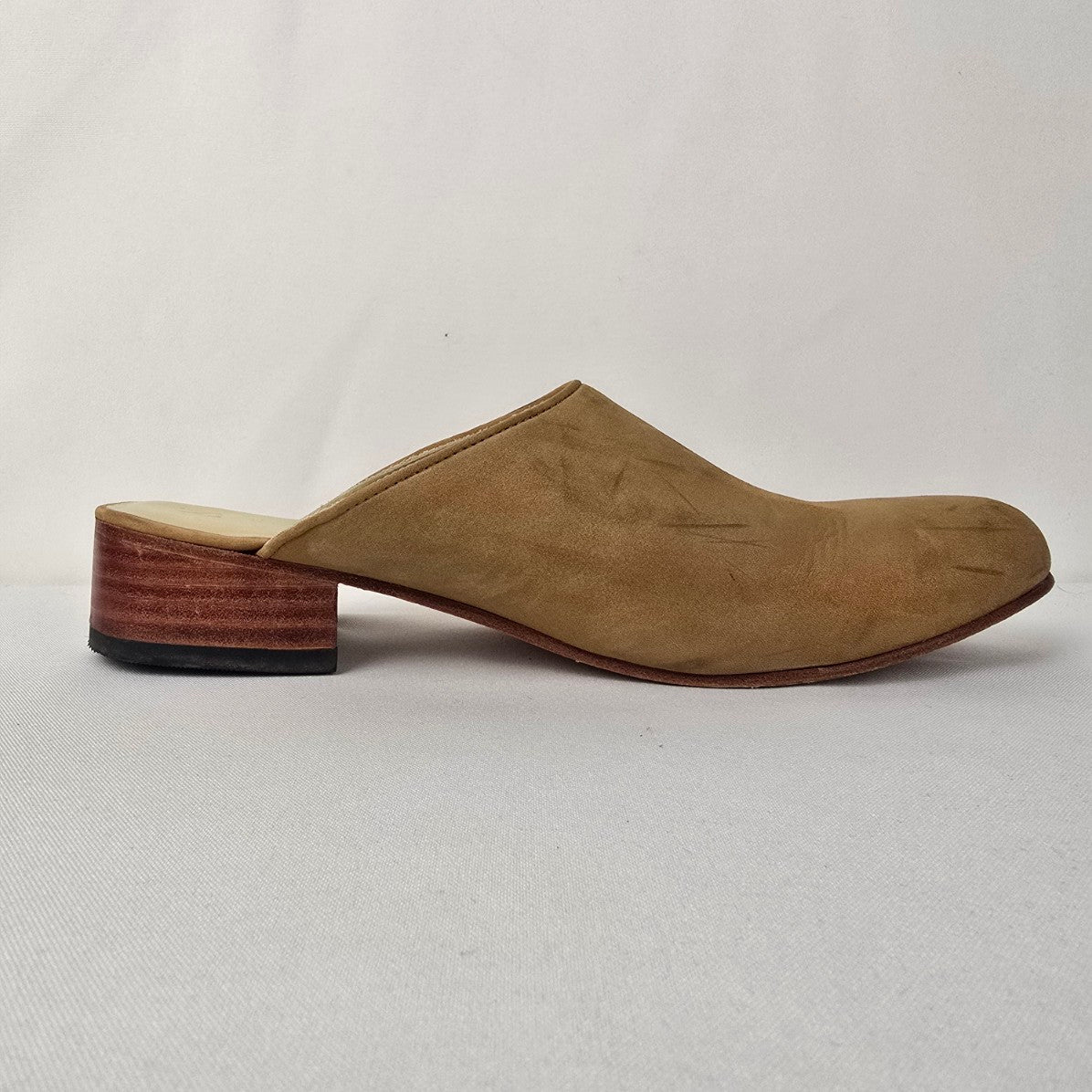 Nisolo Brown Leather Mule Shoes Size 9