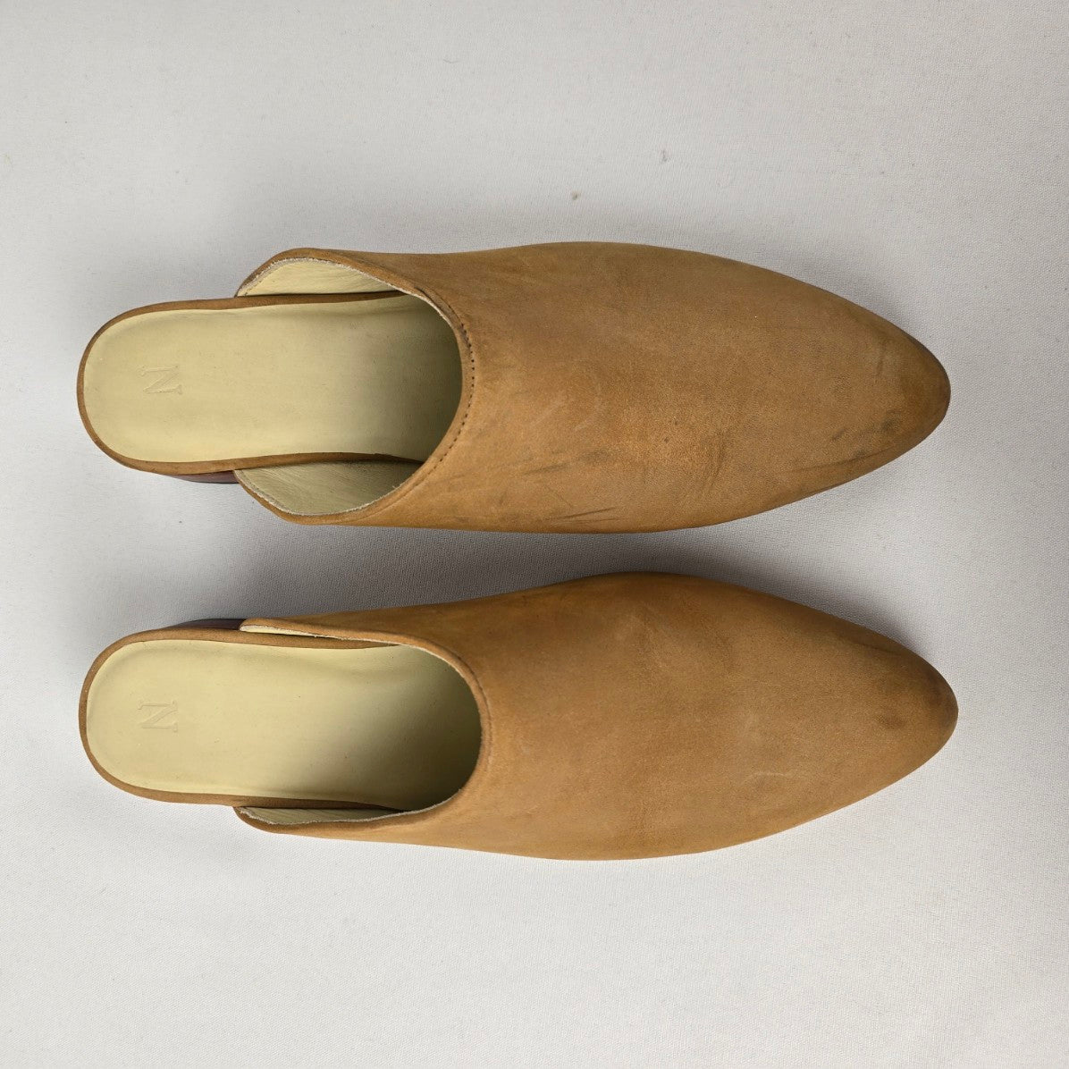Nisolo Brown Leather Mule Shoes Size 9