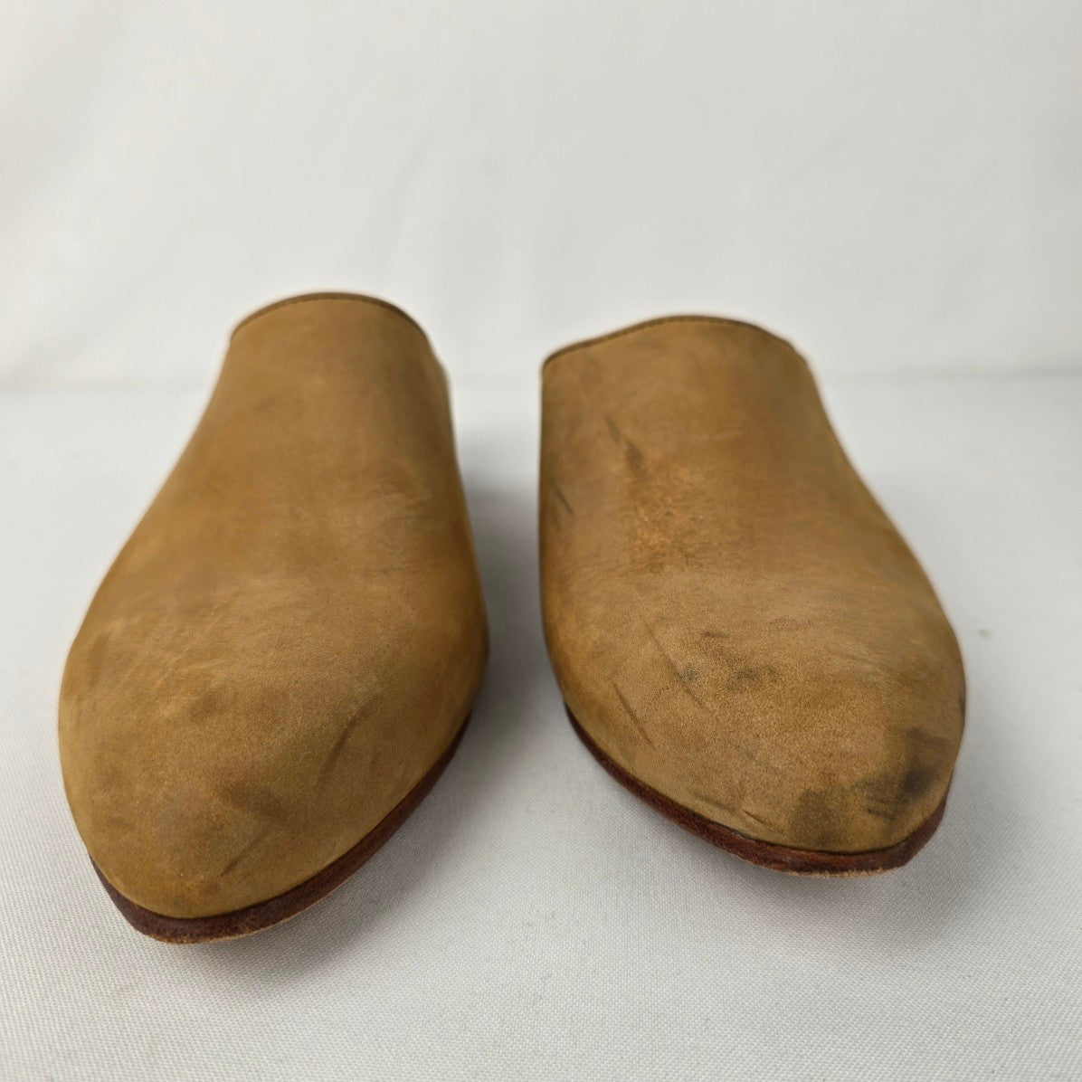 Nisolo Brown Leather Mule Shoes Size 9