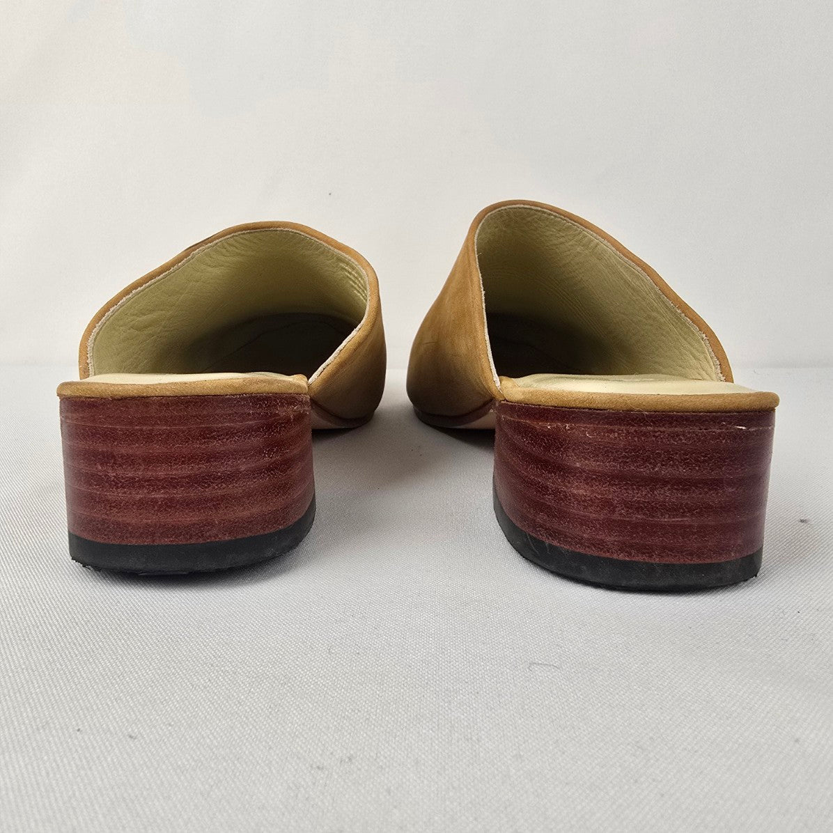 Nisolo Brown Leather Mule Shoes Size 9
