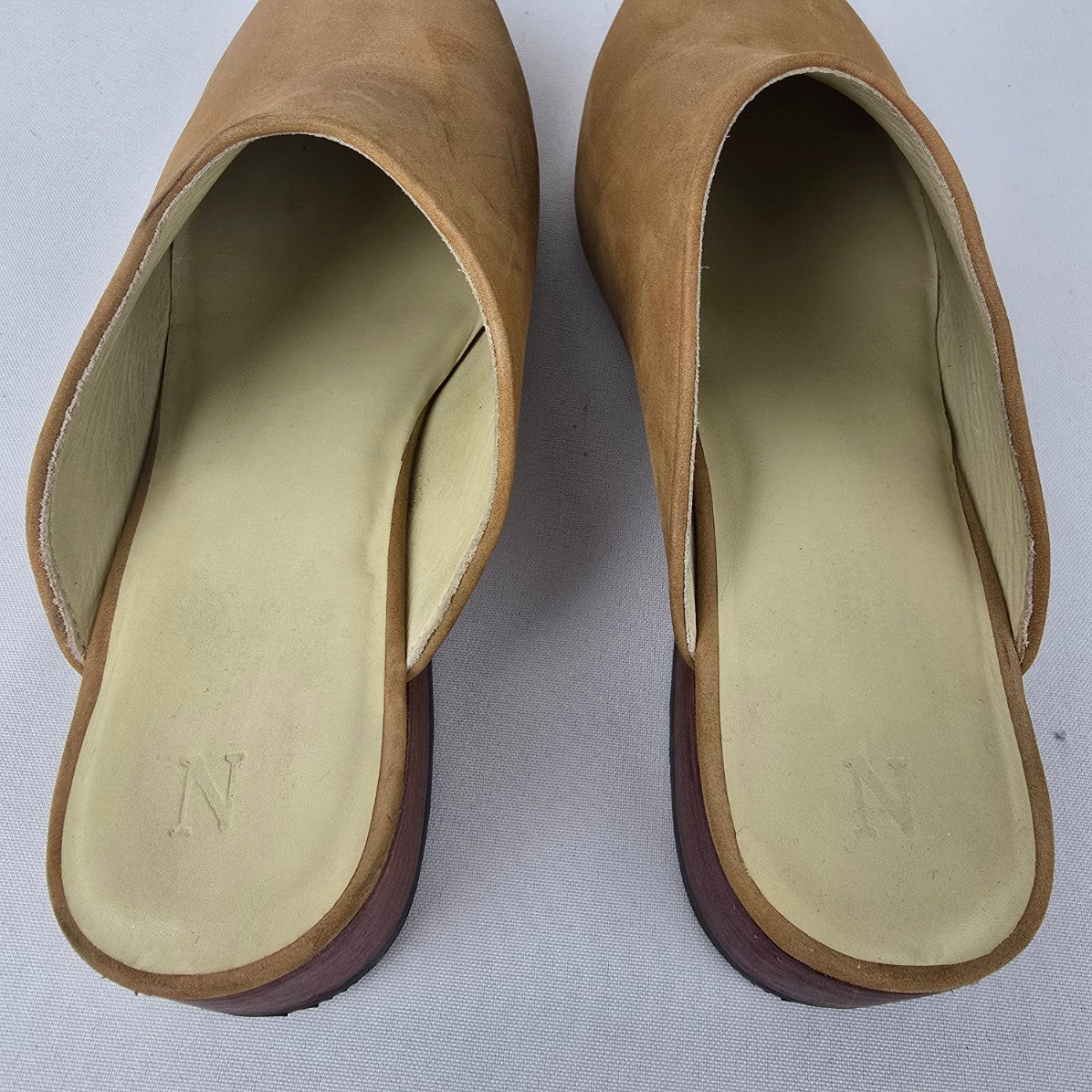 Nisolo Brown Leather Mule Shoes Size 9