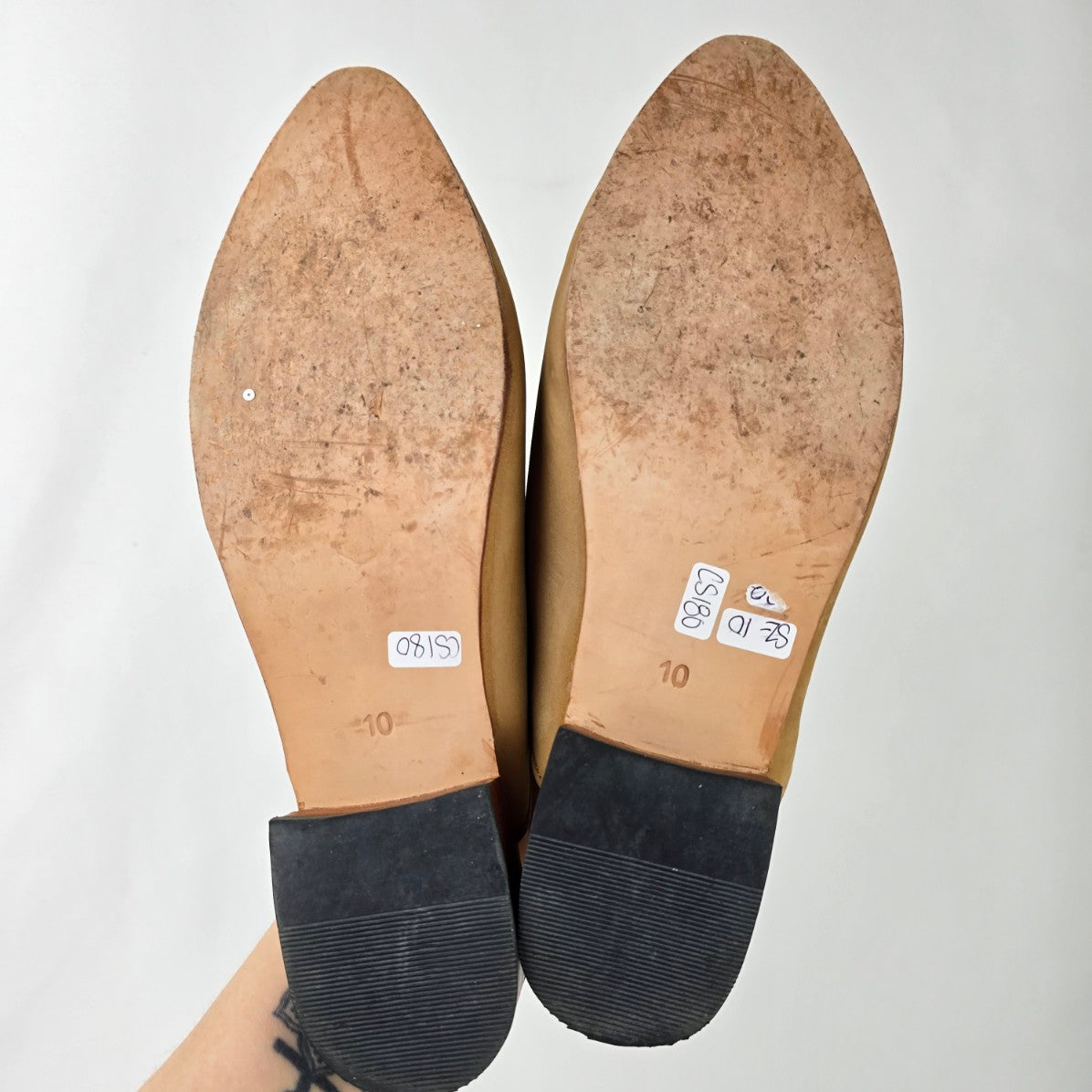 Nisolo Brown Leather Mule Shoes Size 9