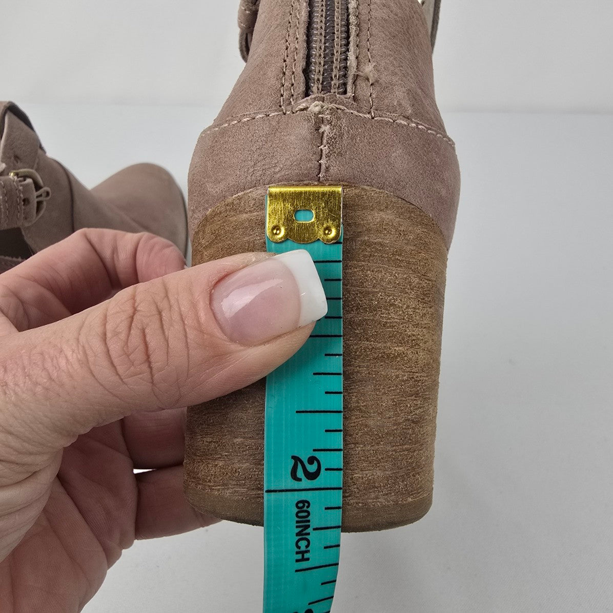 Mjus Taupe Cutout Heeled Boots Size 7