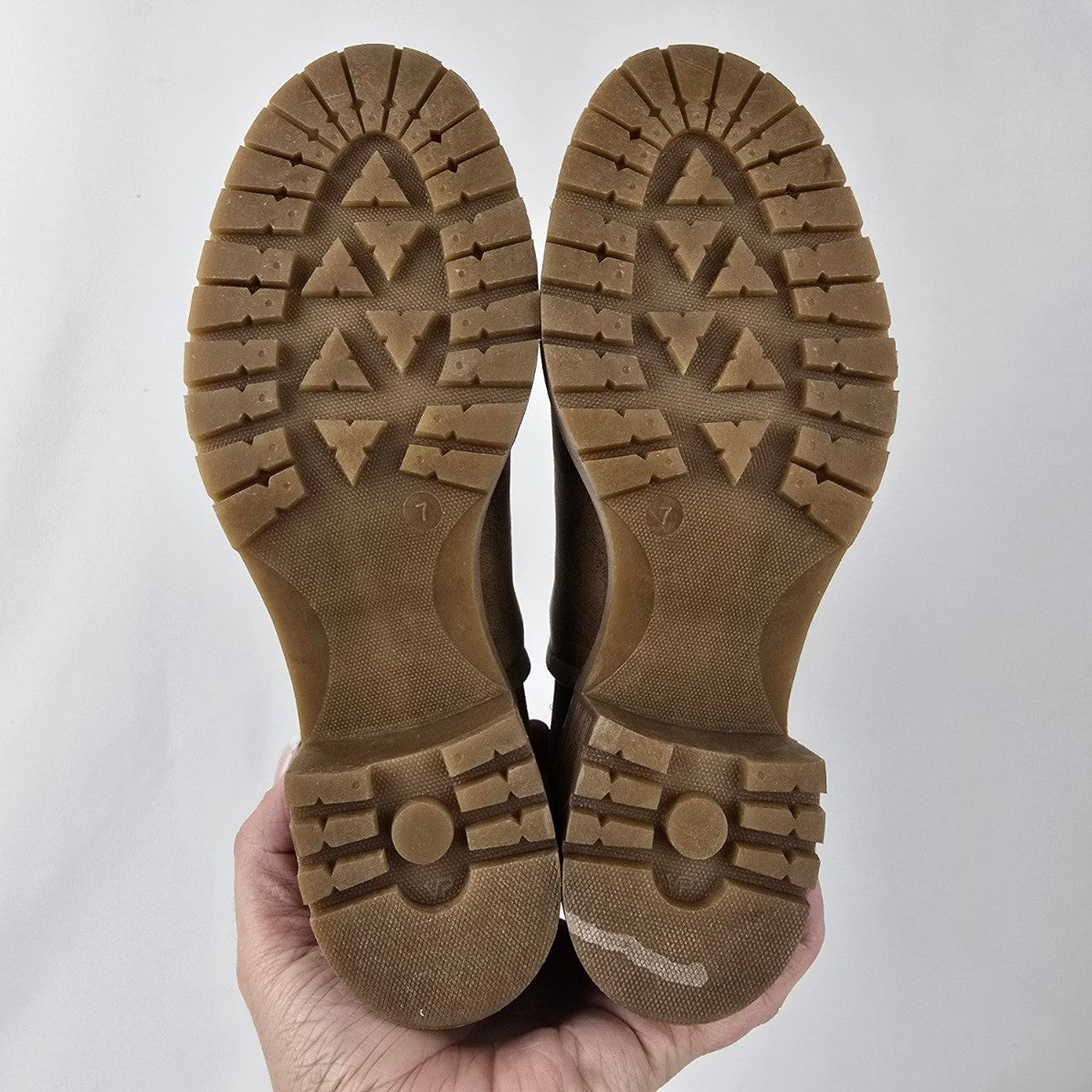 Crown Vintage Brown Heeled Ankle Boots Size 7