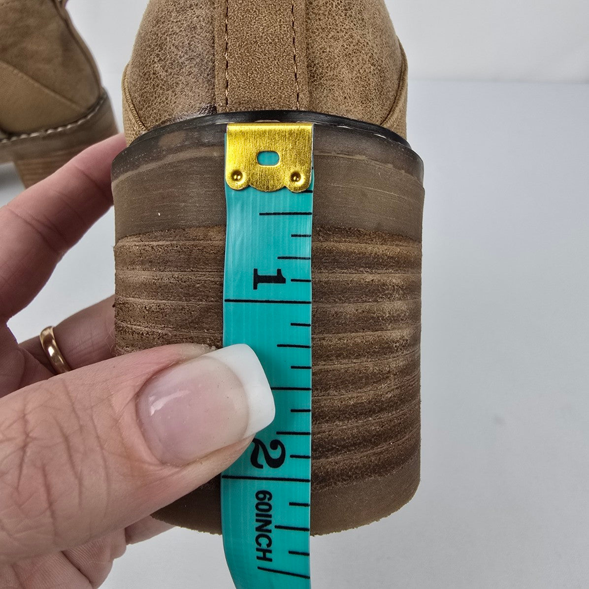 Crown Vintage Brown Heeled Ankle Boots Size 7