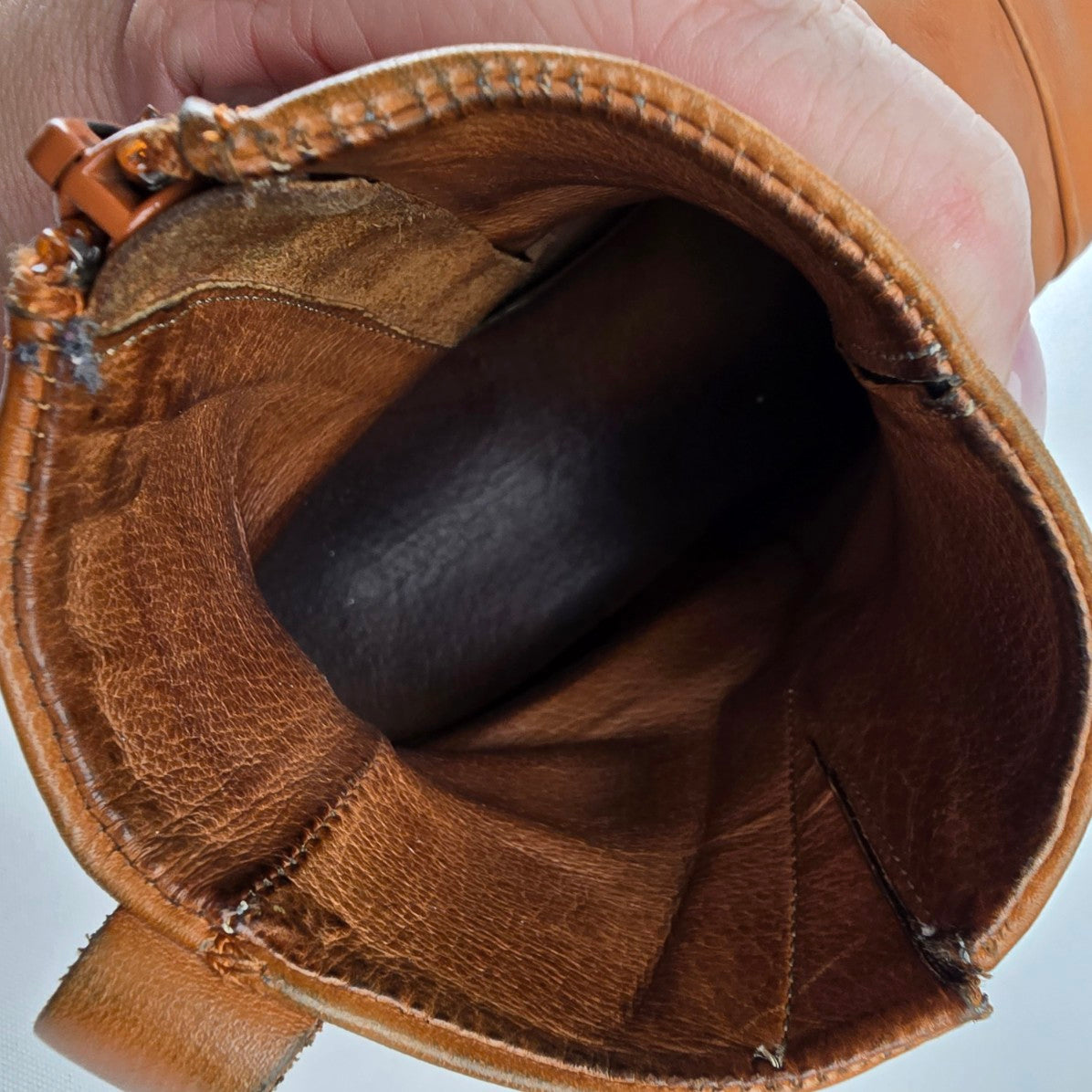 Brown Leather Ankle Boots Size 8