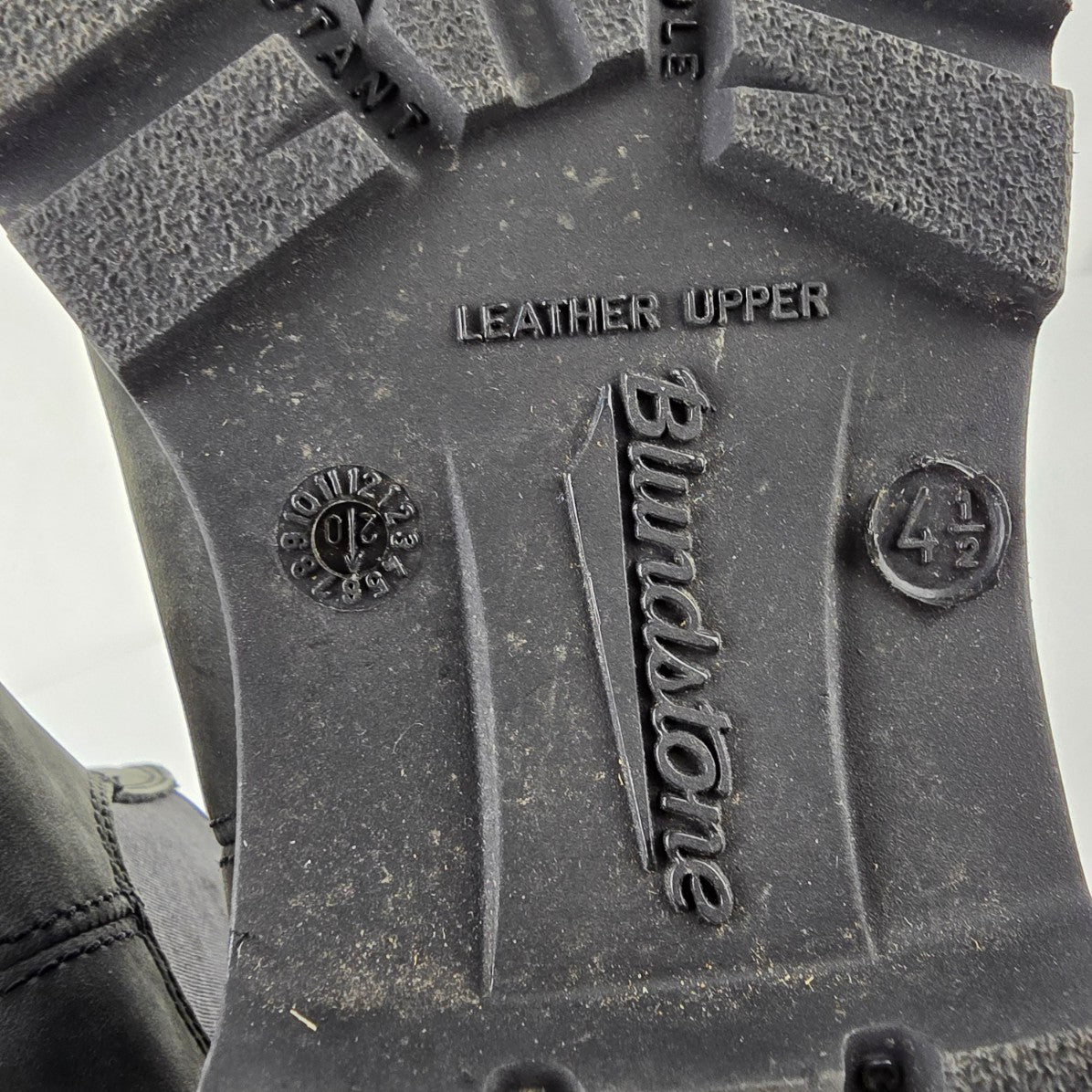 Blundstone Grey Leather Pull On Ankle Boots Size 7.5