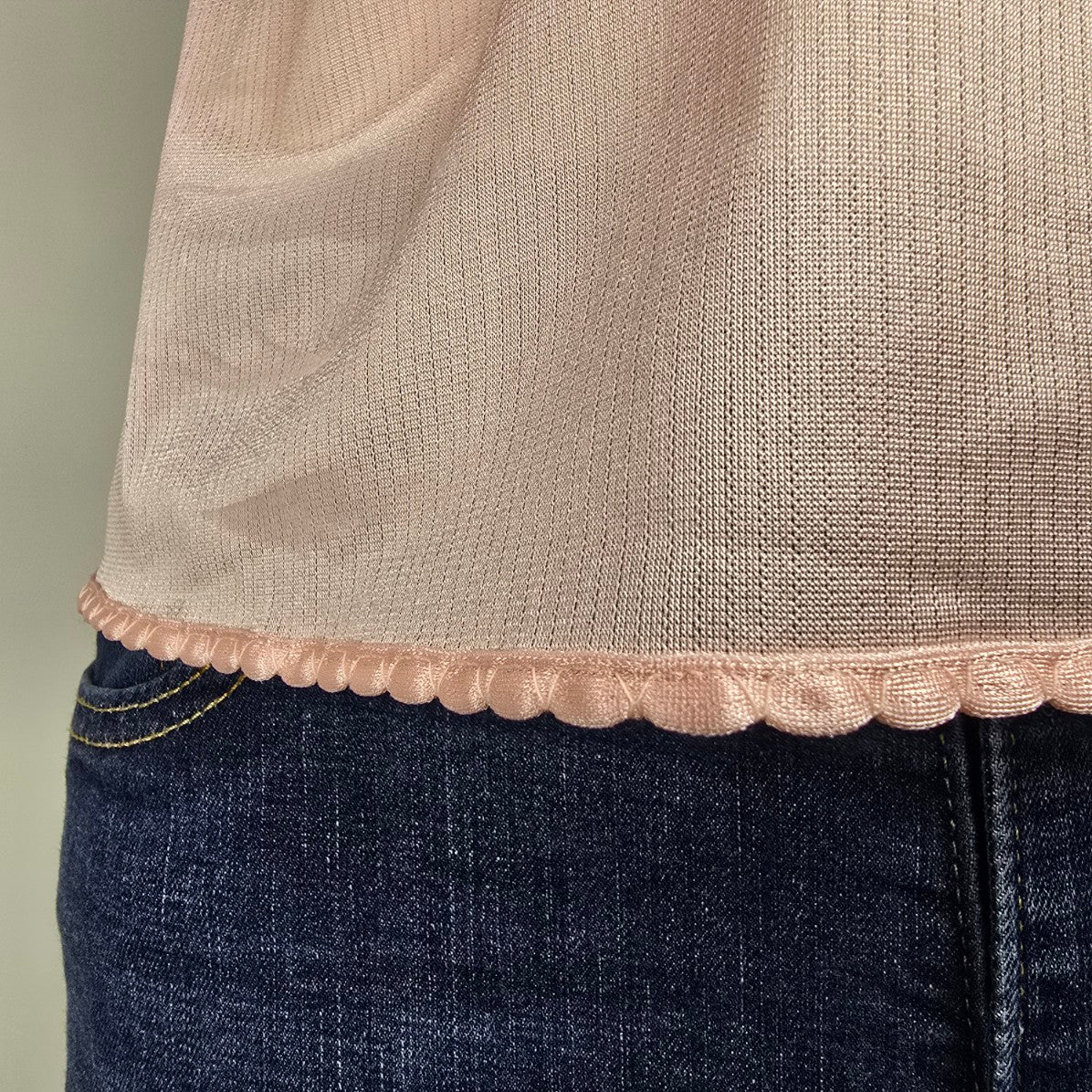 Vintage Janice Young Pink Lingerie Top Size S/M