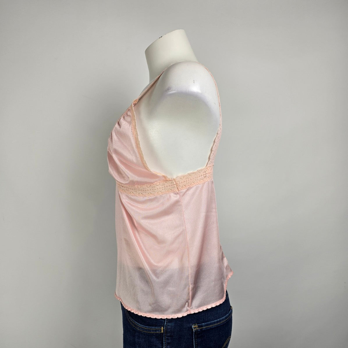 Vintage Janice Young Pink Lingerie Top Size S/M