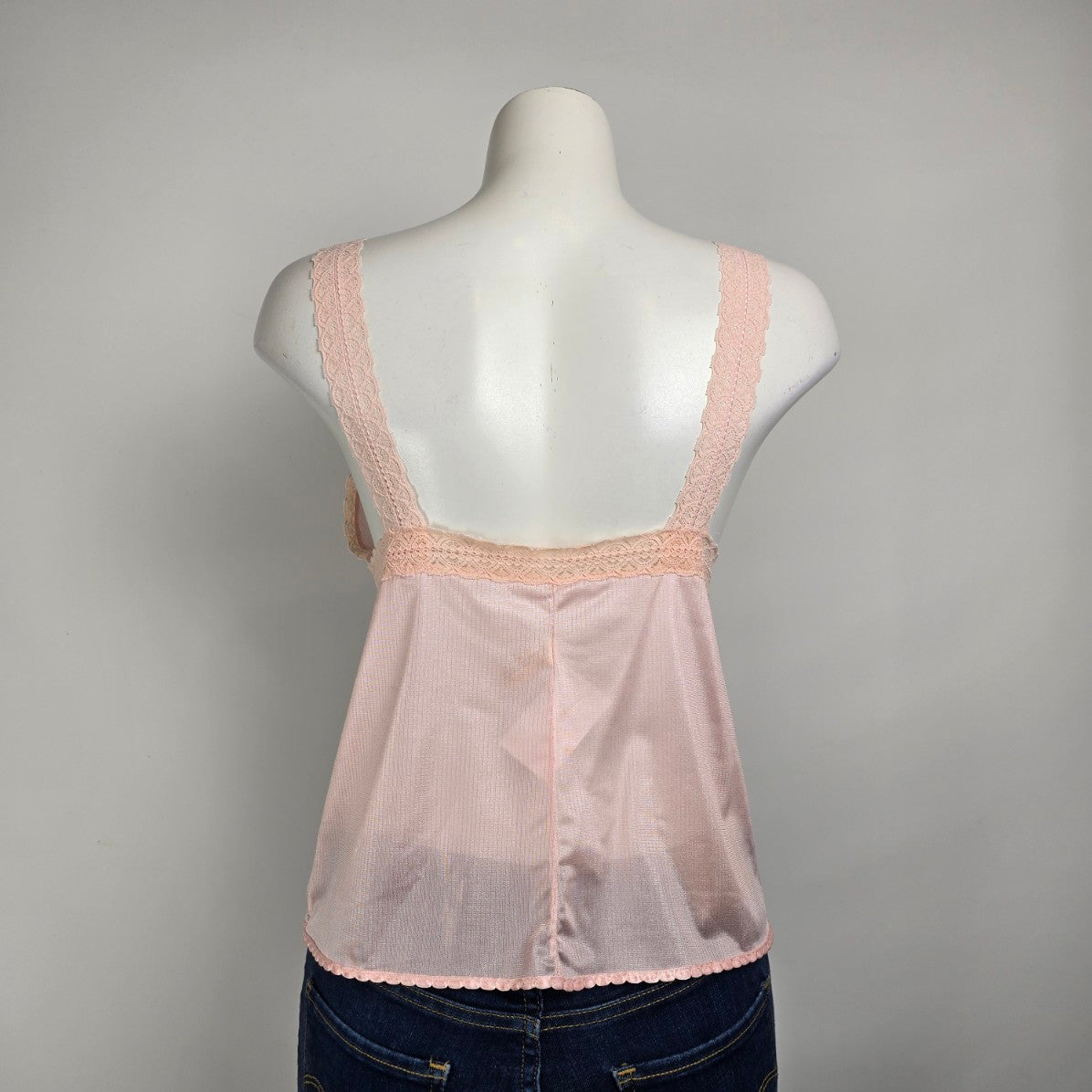 Vintage Janice Young Pink Lingerie Top Size S/M