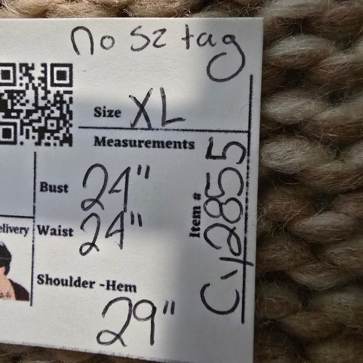 Vintage Brown Cowichan Knit Sweater Jacket Size XL