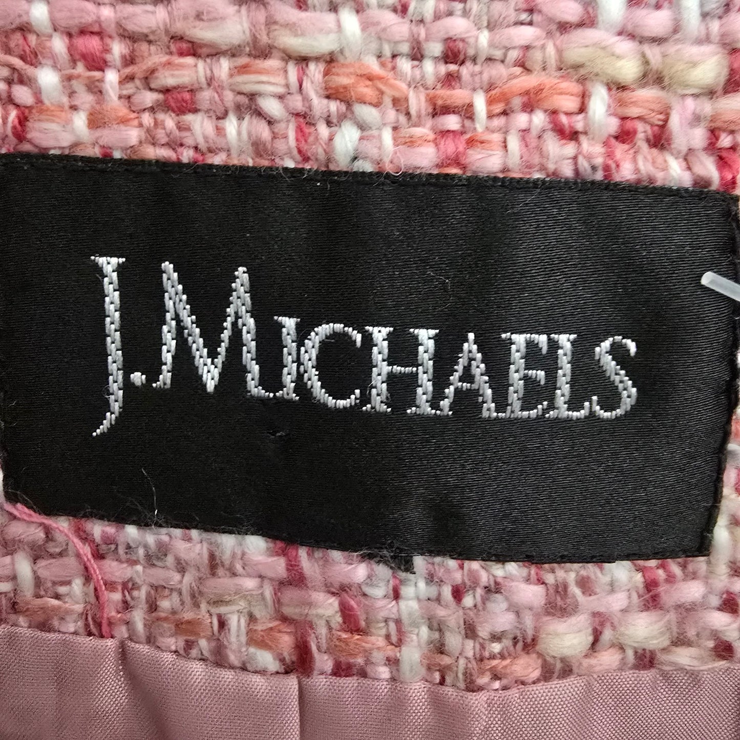 J. Michaels Pink Tweed Blazer Size 16