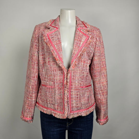 J. Michaels Pink Tweed Blazer Size 16