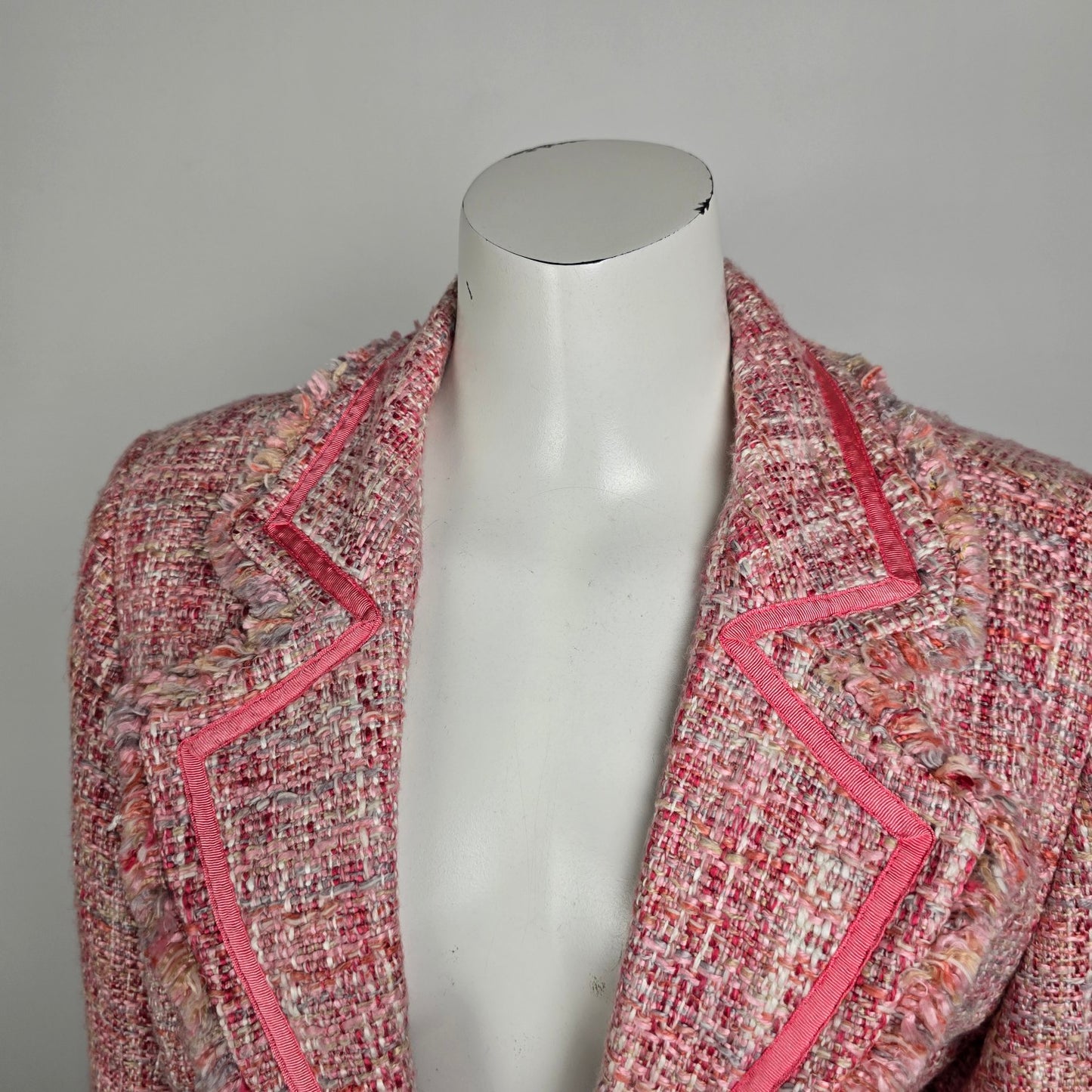 J. Michaels Pink Tweed Blazer Size 16