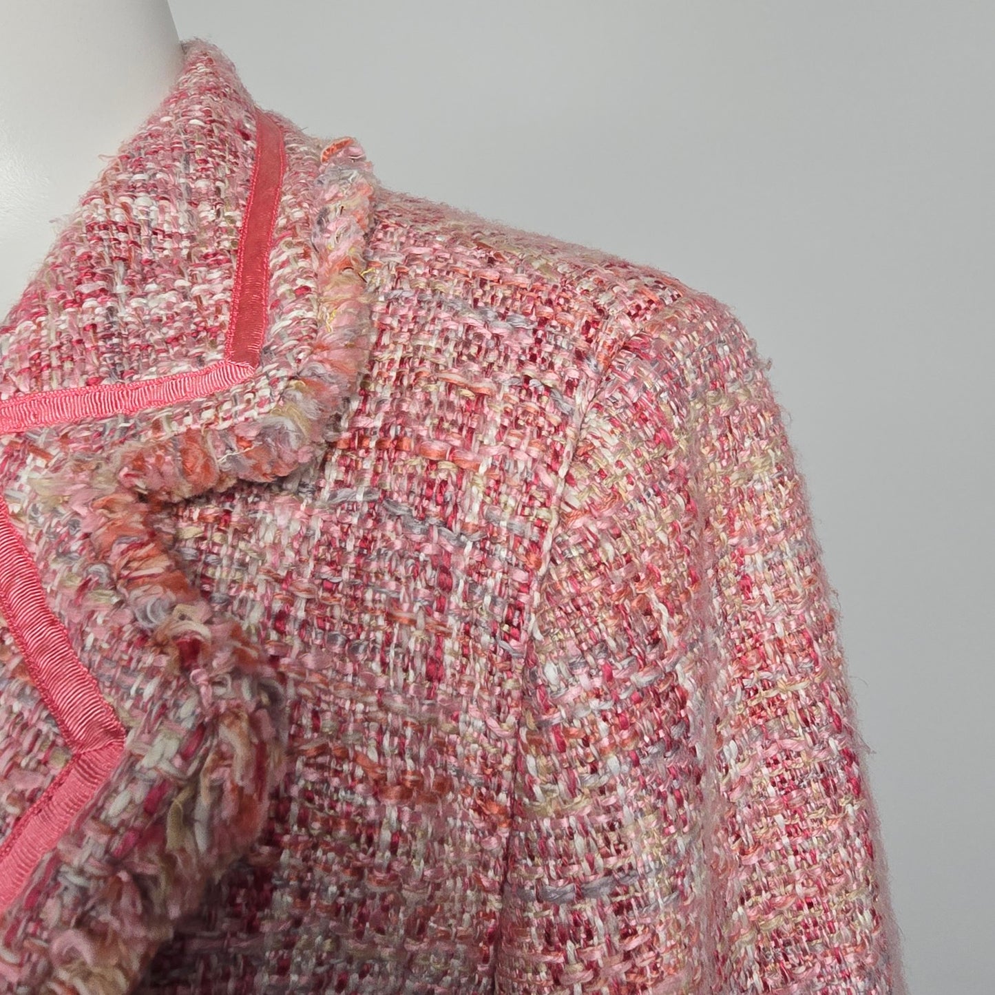 J. Michaels Pink Tweed Blazer Size 16