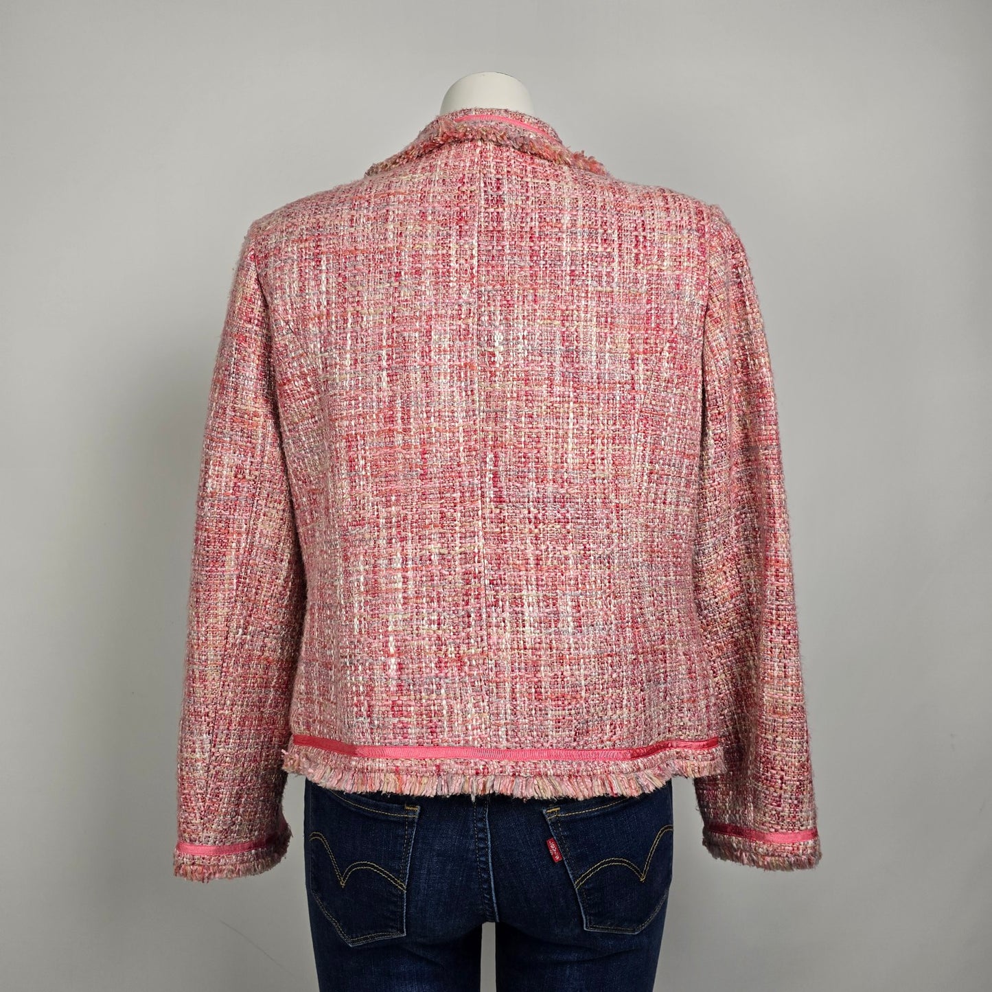 J. Michaels Pink Tweed Blazer Size 16