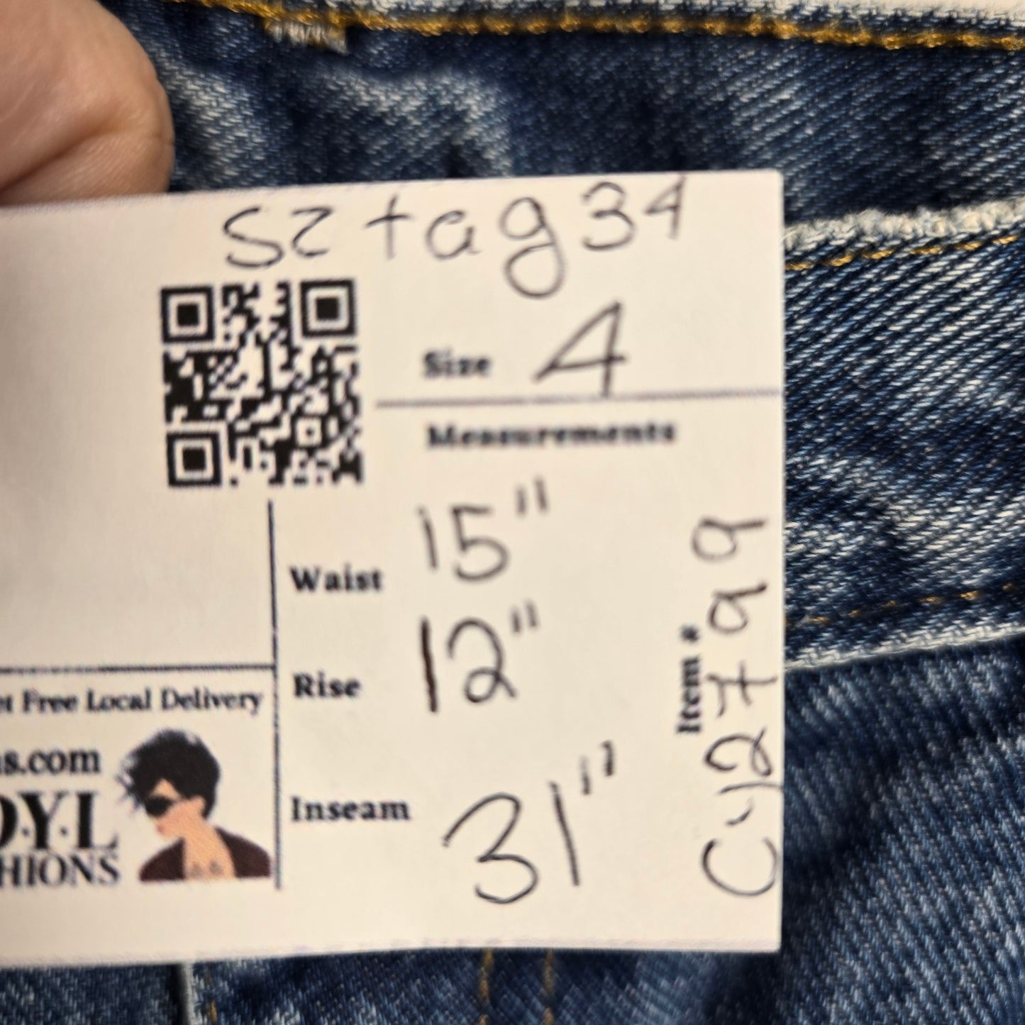 Wrangler Rugged Wear Thermal Straight Leg Denim Jeans Size 9/10 Tall