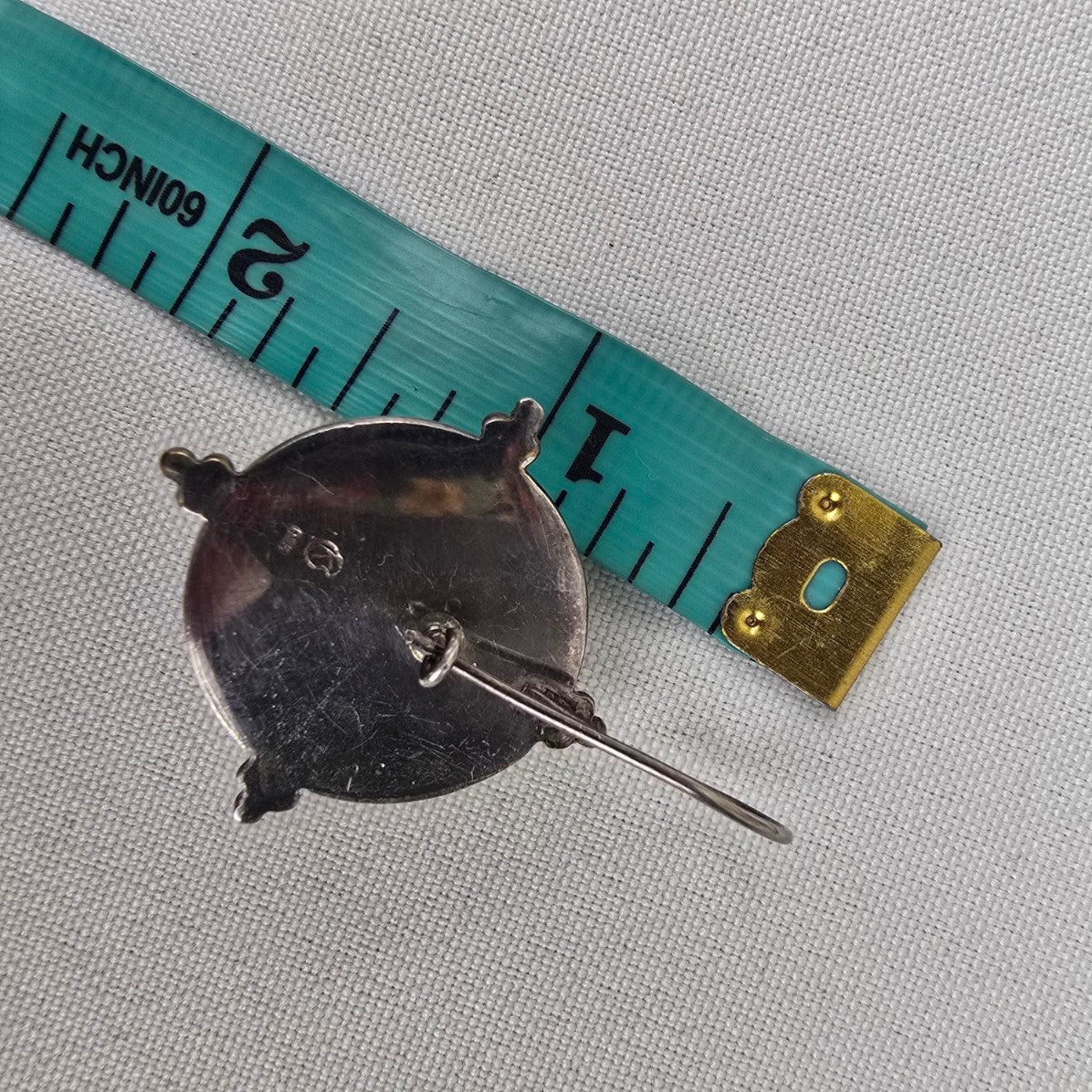 Korite 925 Sterling Silver Mammoth Carved Moon Face Drop Earrings