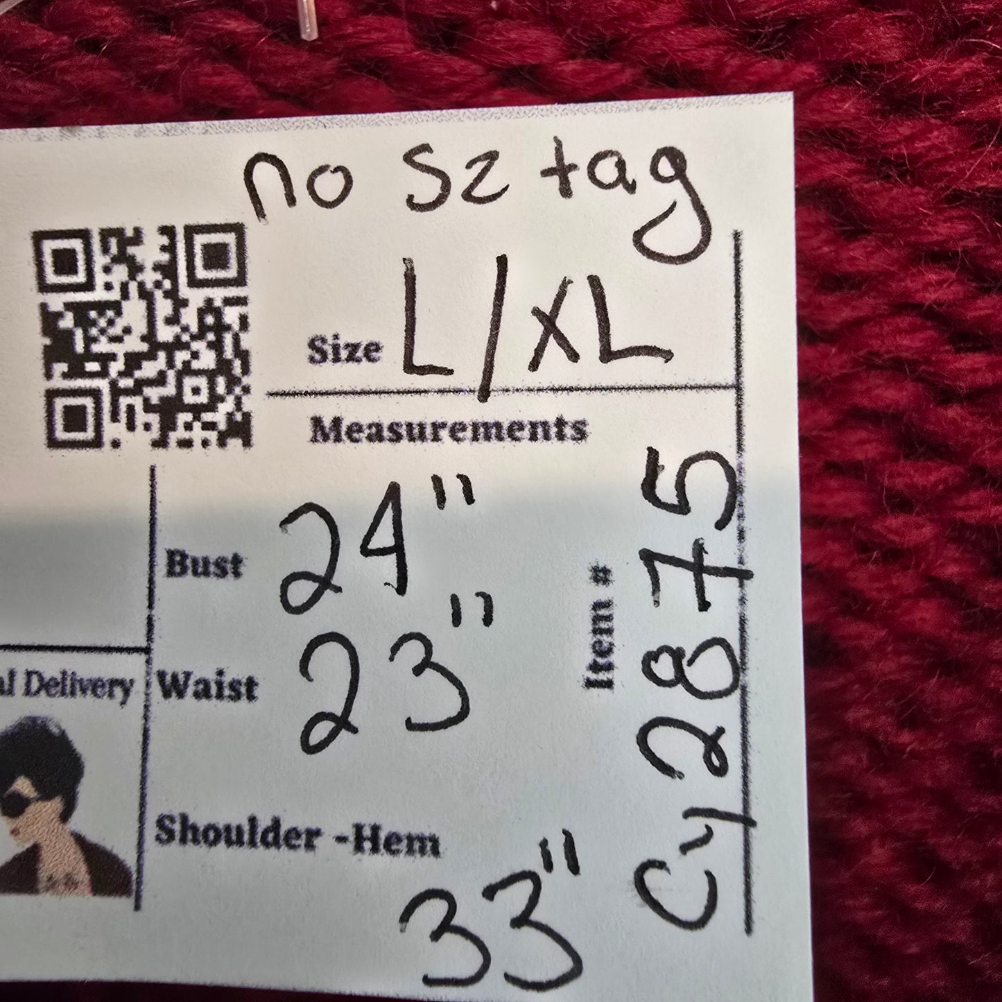 Vintage Red Sailing Cowichan Sweater Zip Up Jacket Size L/XL