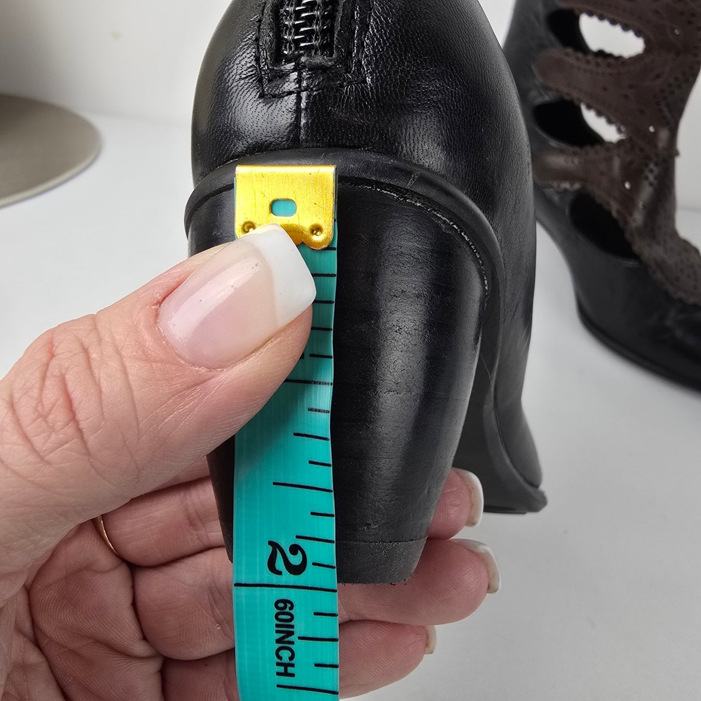 Everybody Black & Brown Laser Cut Boots Size 6