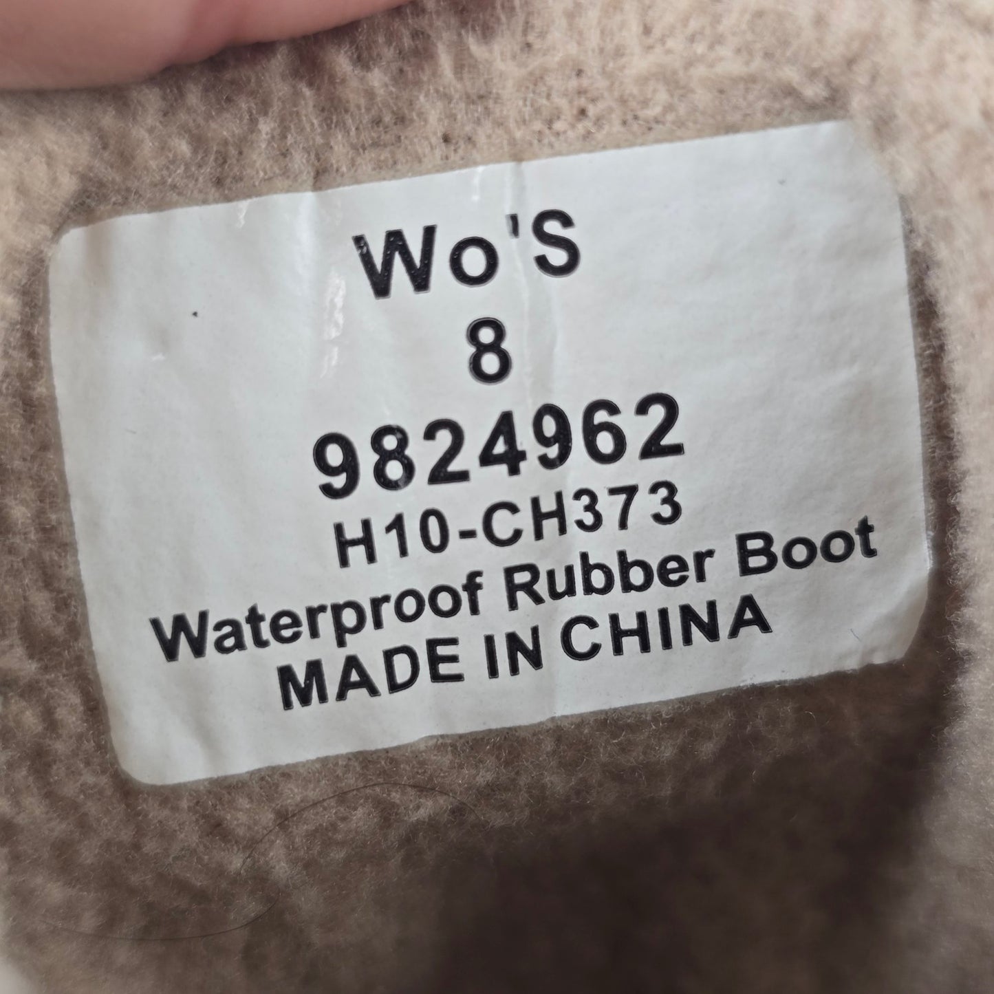 SPERRY Grey Animal Print Shearwater Duck Boots Size 8