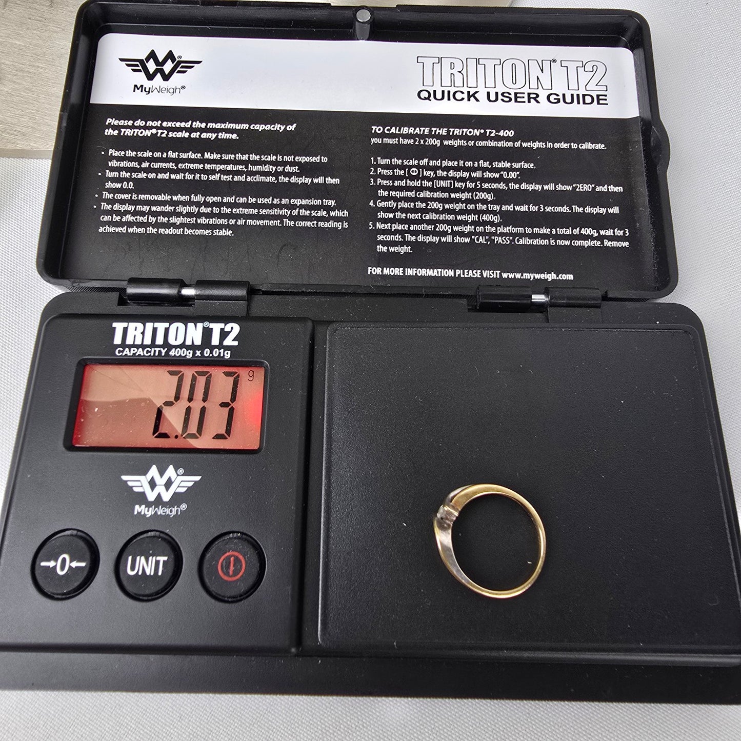 10kt Gold Diamond Ring Size 7