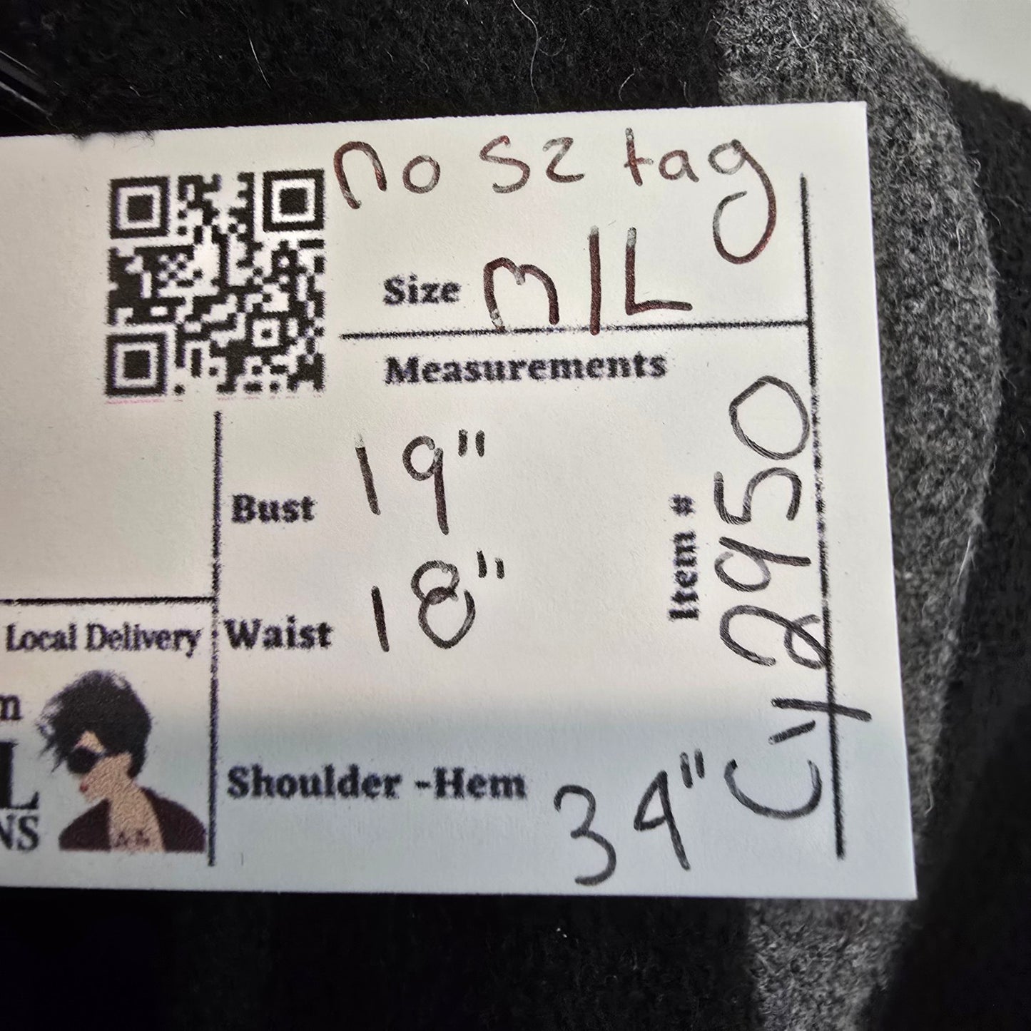 Renoma Paris Black Button Up Pea Coat Size M