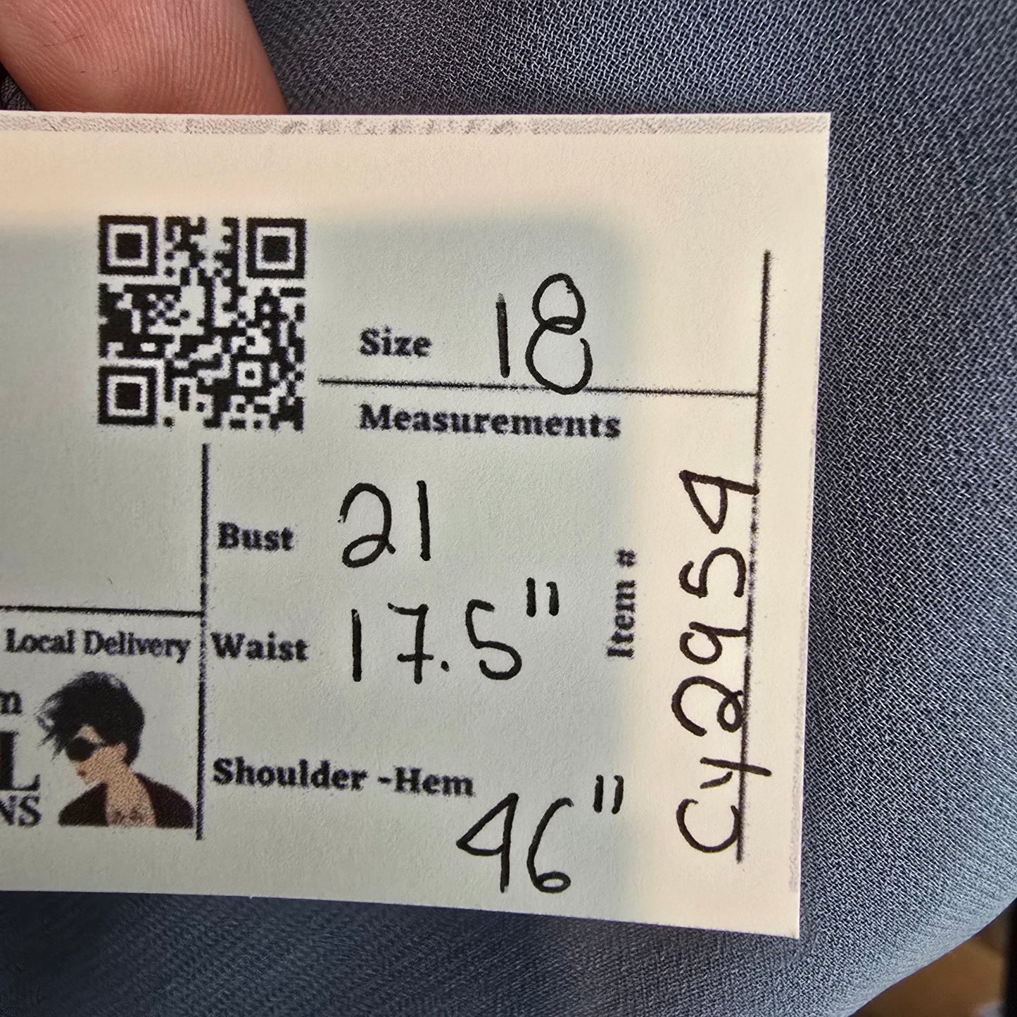 Mori Lee Blue High Low Bridesmaids Dress Size 18