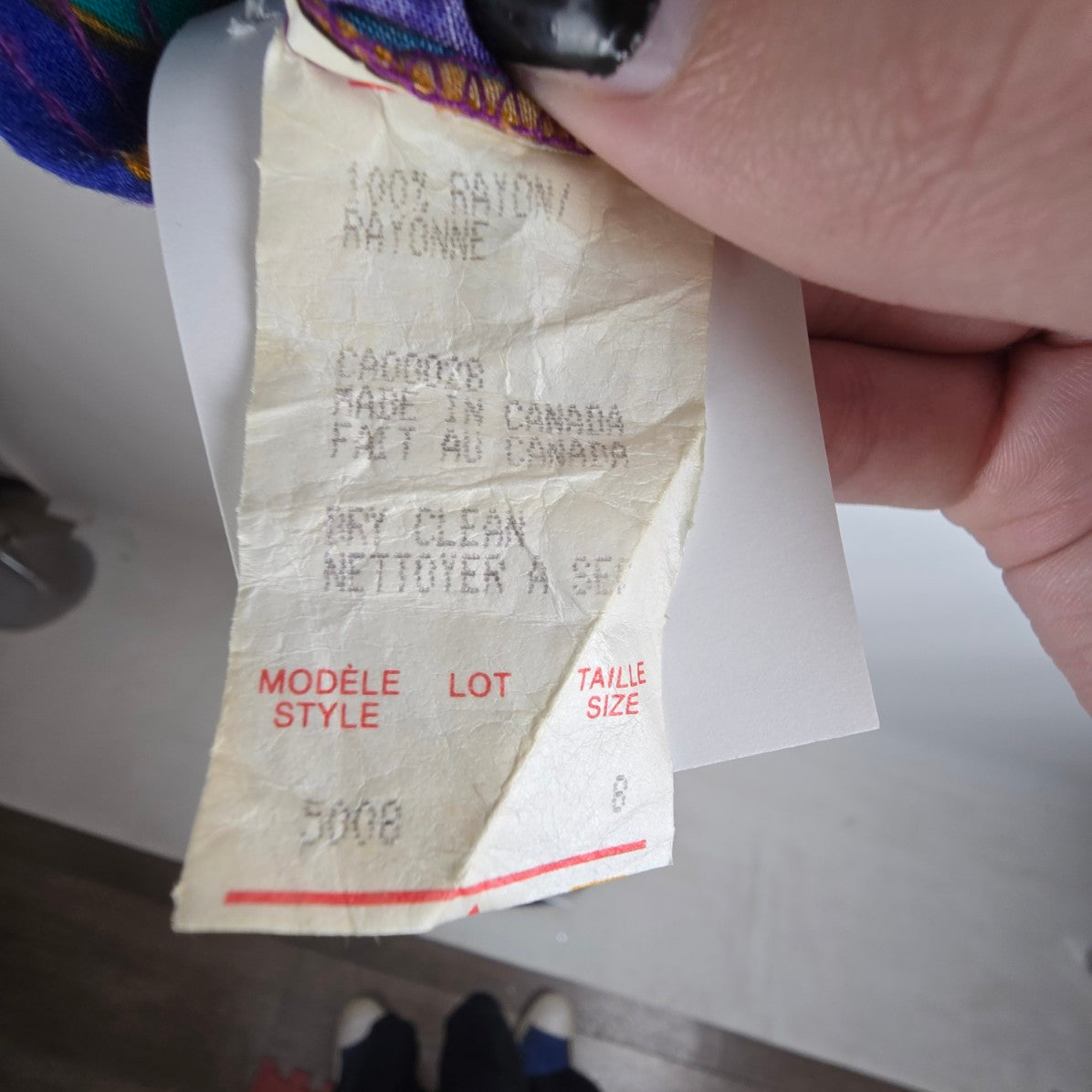 Vintage Blue Feather Print Midi Skirt Size 8