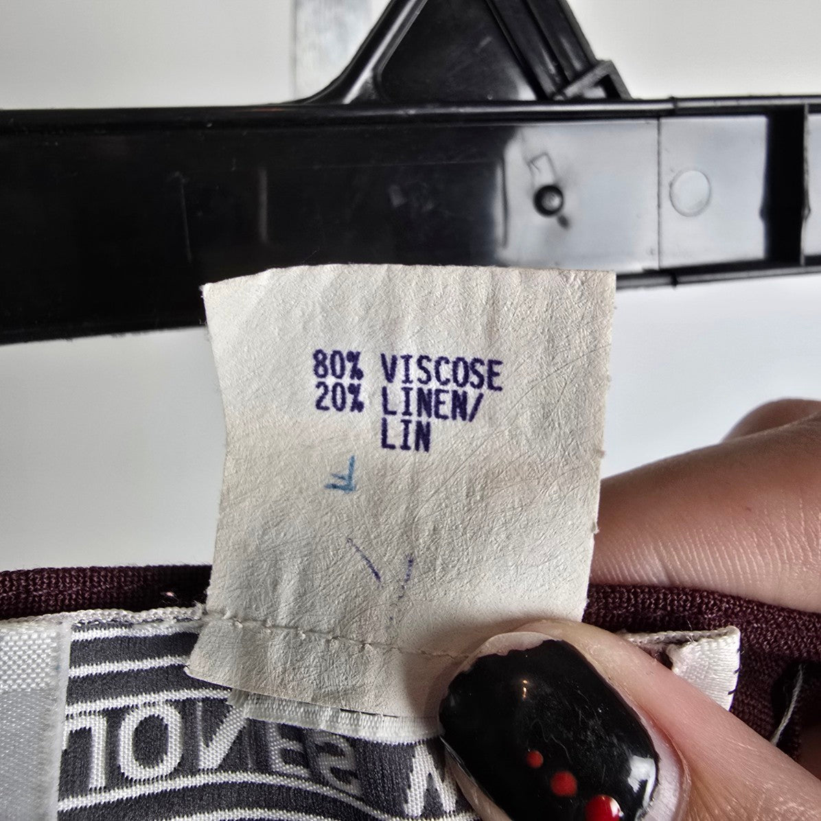 Vintage Jones Wear Burgundy Trouser Pants Size 12