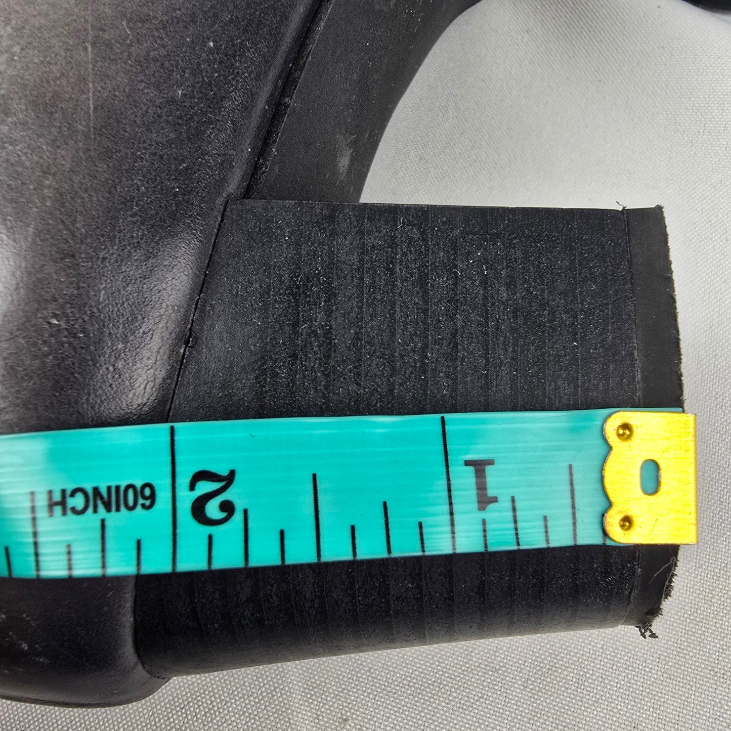 Dorking Grey Leather Heeled Boot Size 9